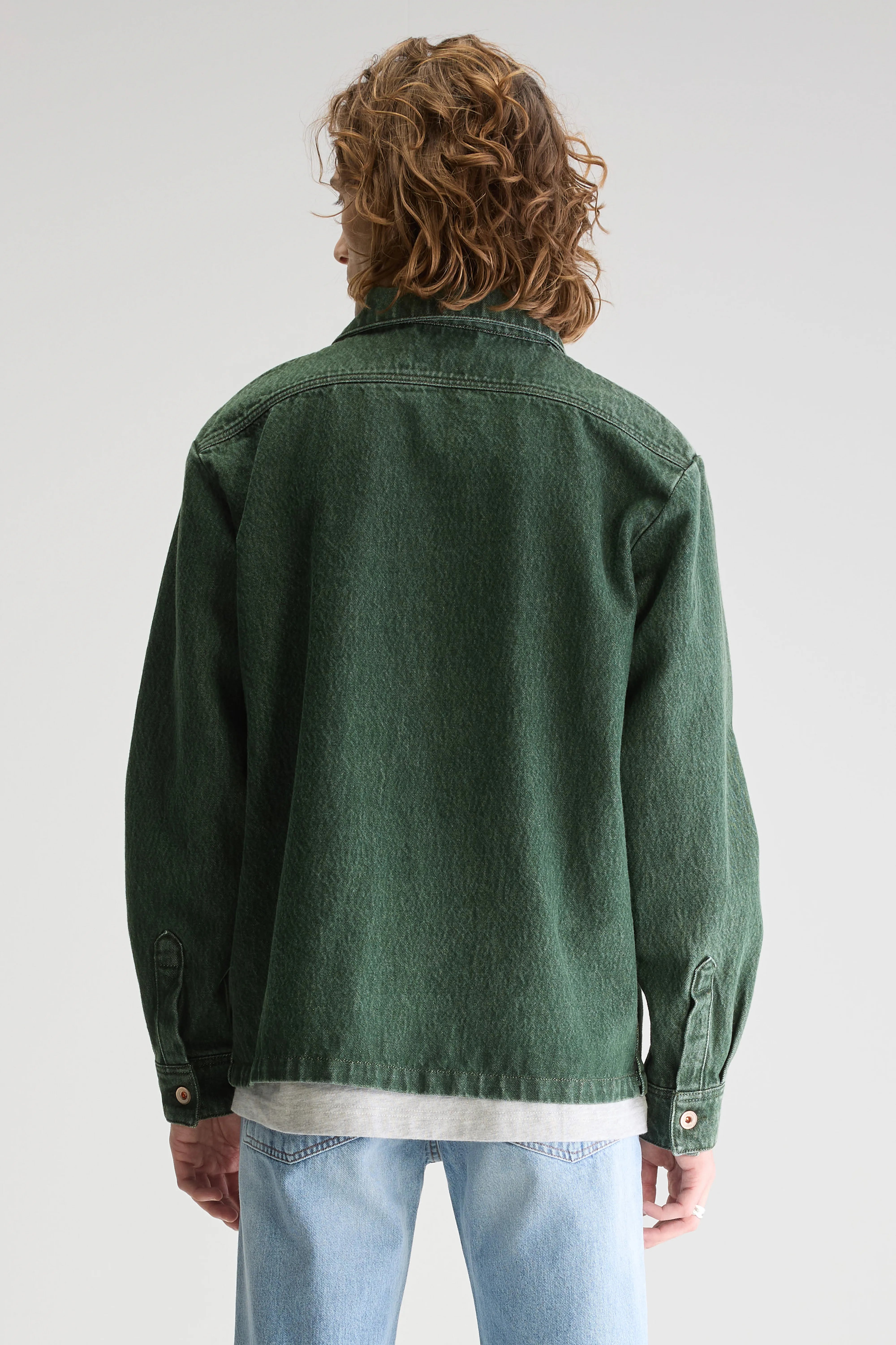 Goney Denim Overshirt - Green stone For Men | Bellerose