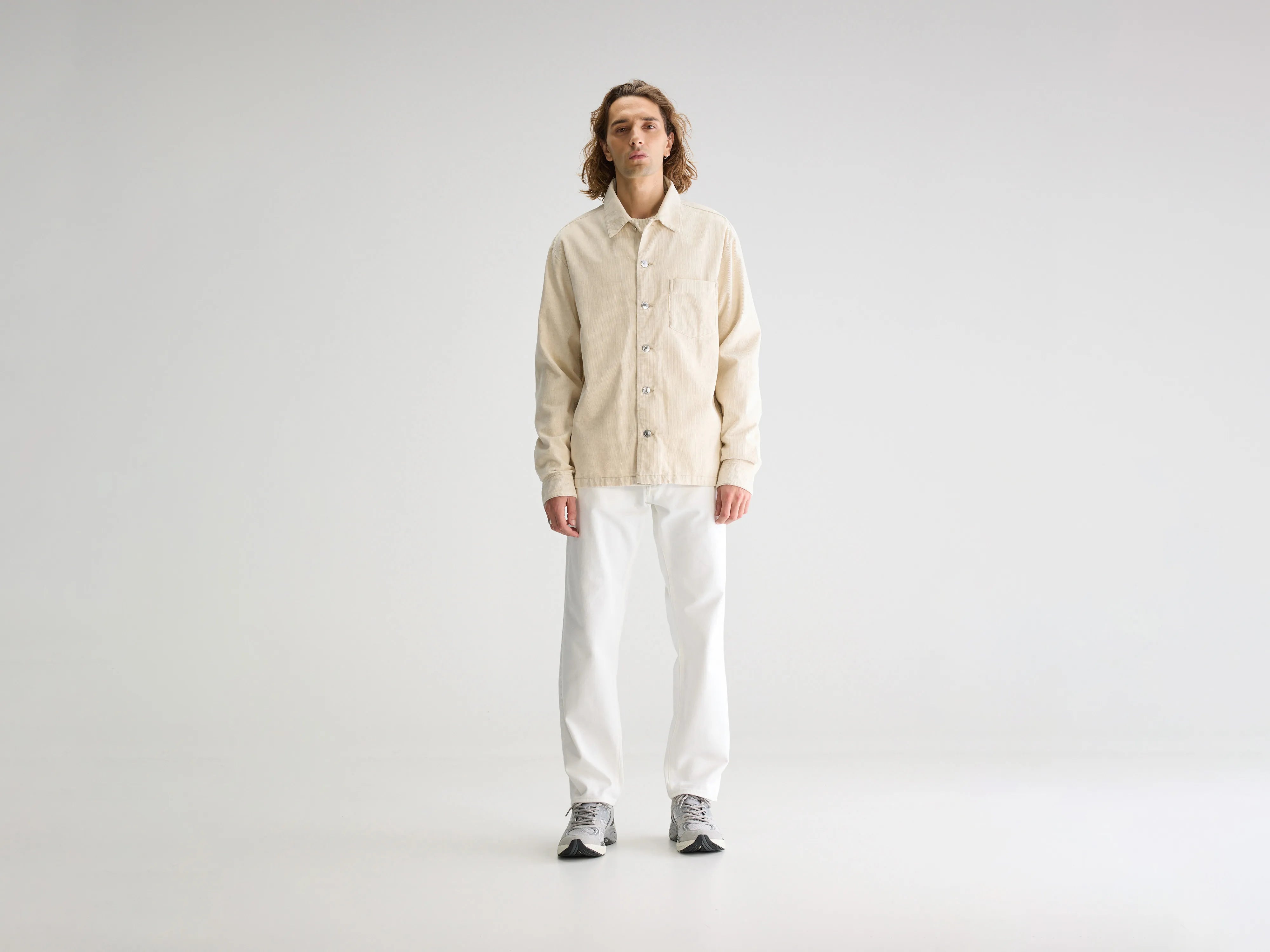 Goney corduroy overshirt (251 / M / CALCAIRE)