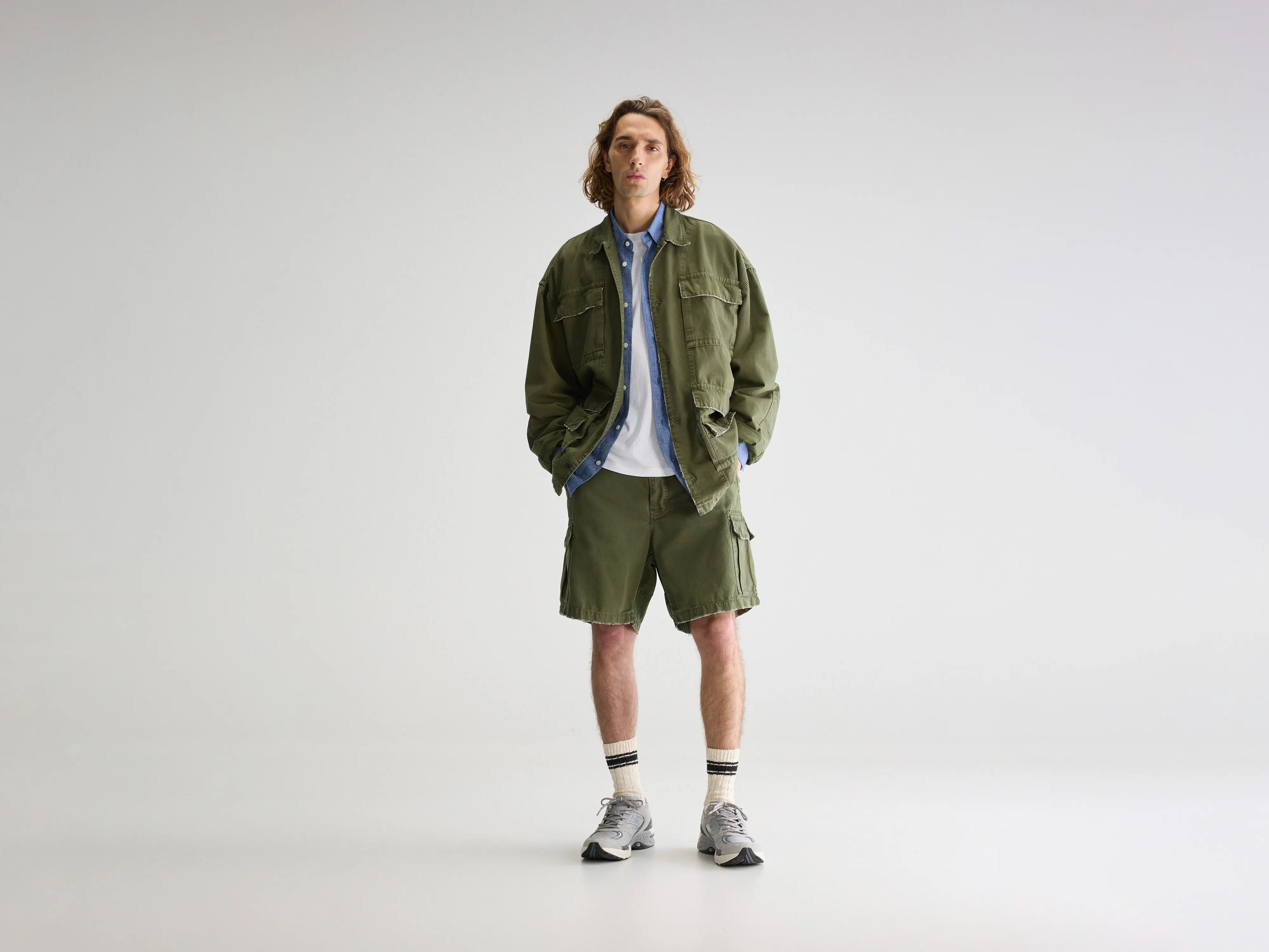 Kobi klassieke jas (251 / M / DUSTY OLIVE)