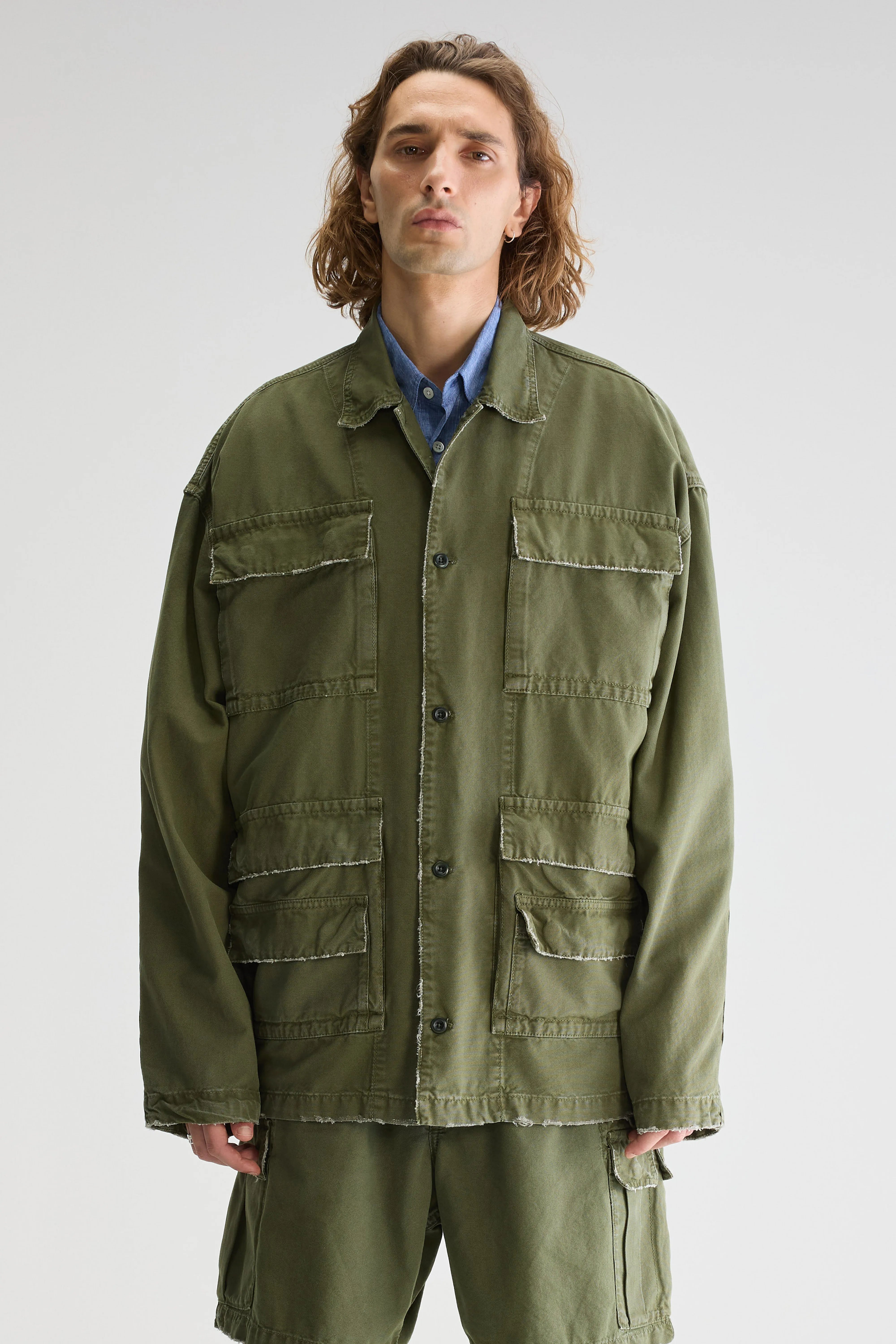 Kobi klassieke jas (251 / M / DUSTY OLIVE)