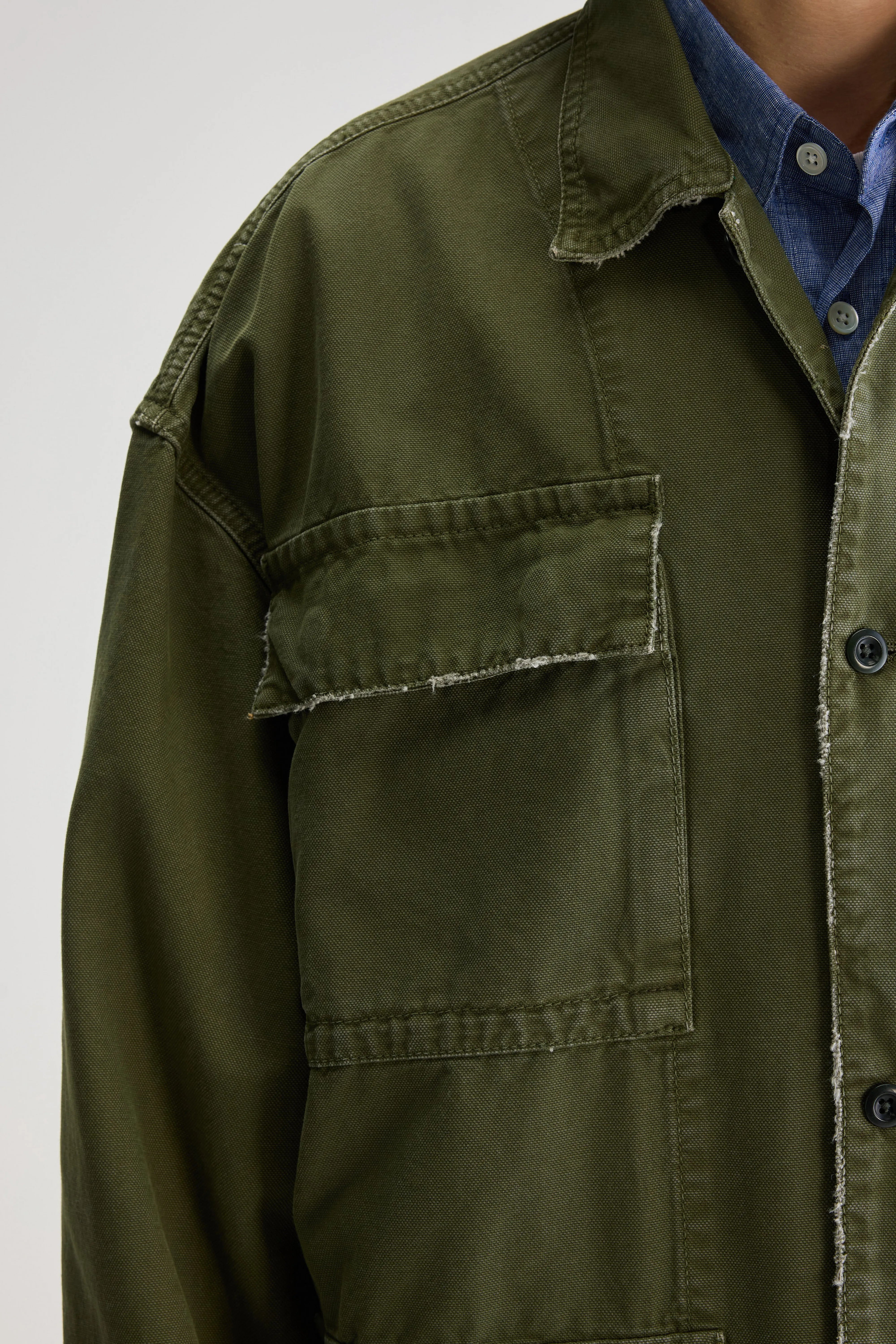 Kobi klassieke jas (251 / M / DUSTY OLIVE)