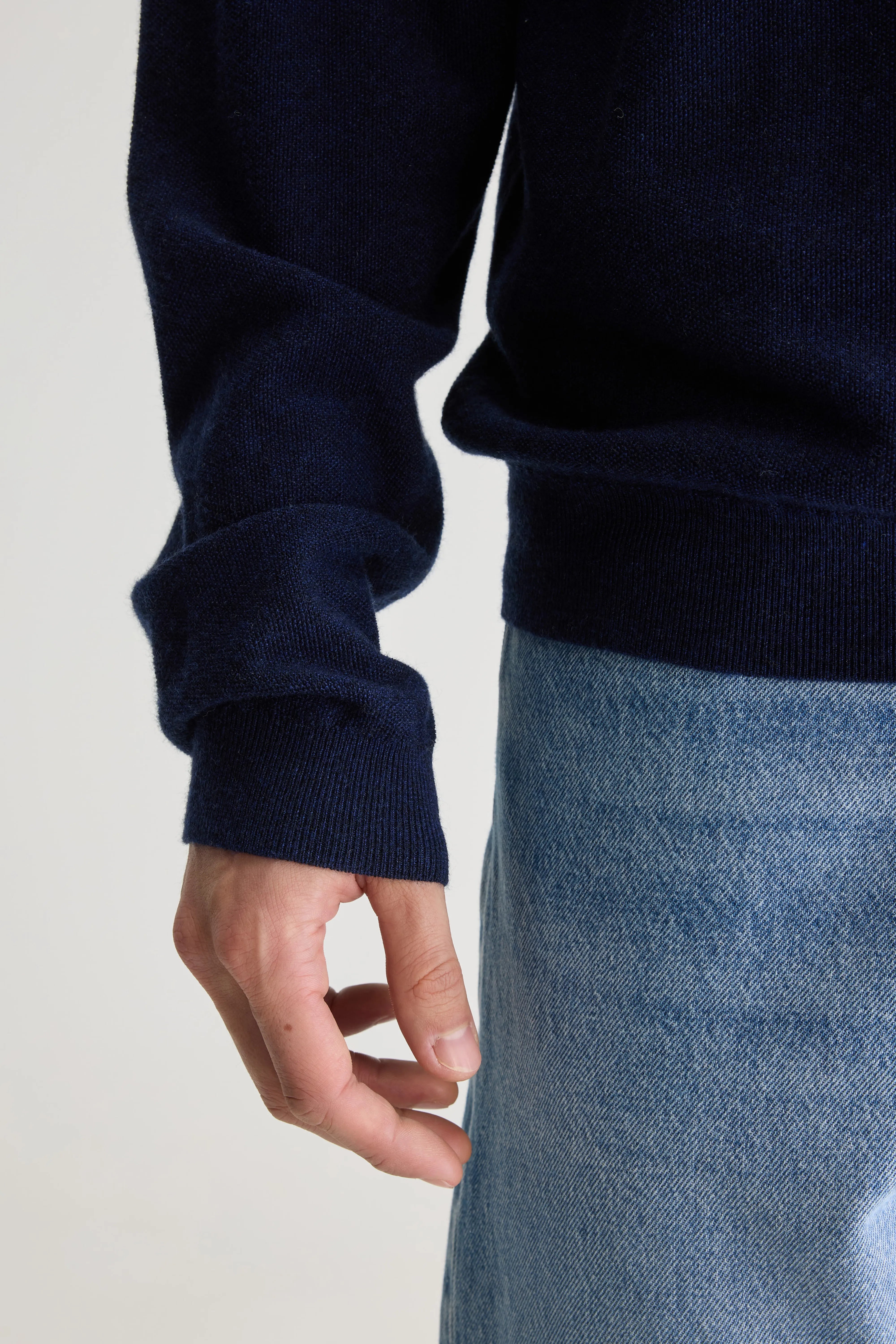 Pull col rond Alomy (251 / M / REGAL BLUE)