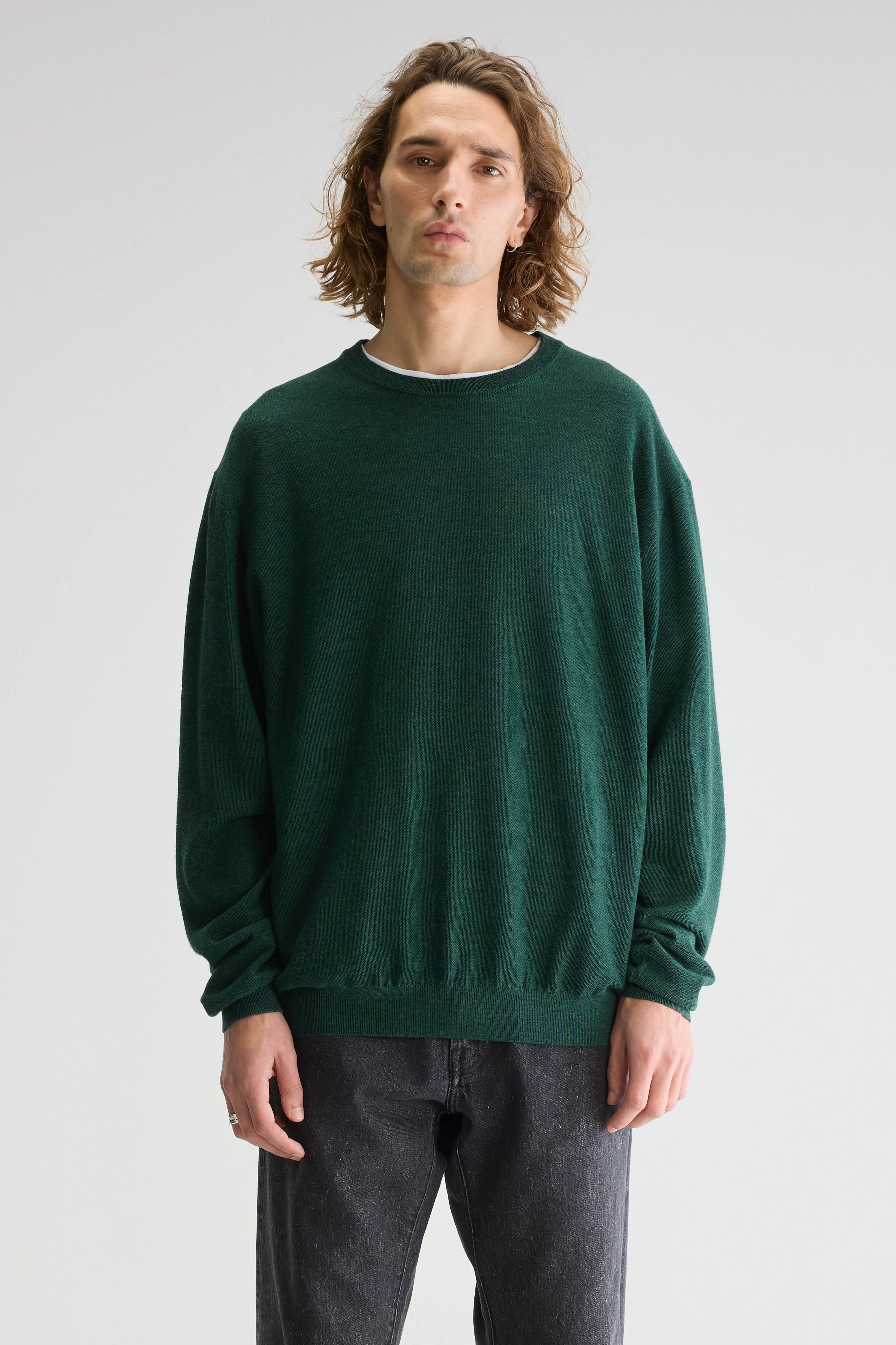 Alomy crewneck sweater (251 / M / SAGE)