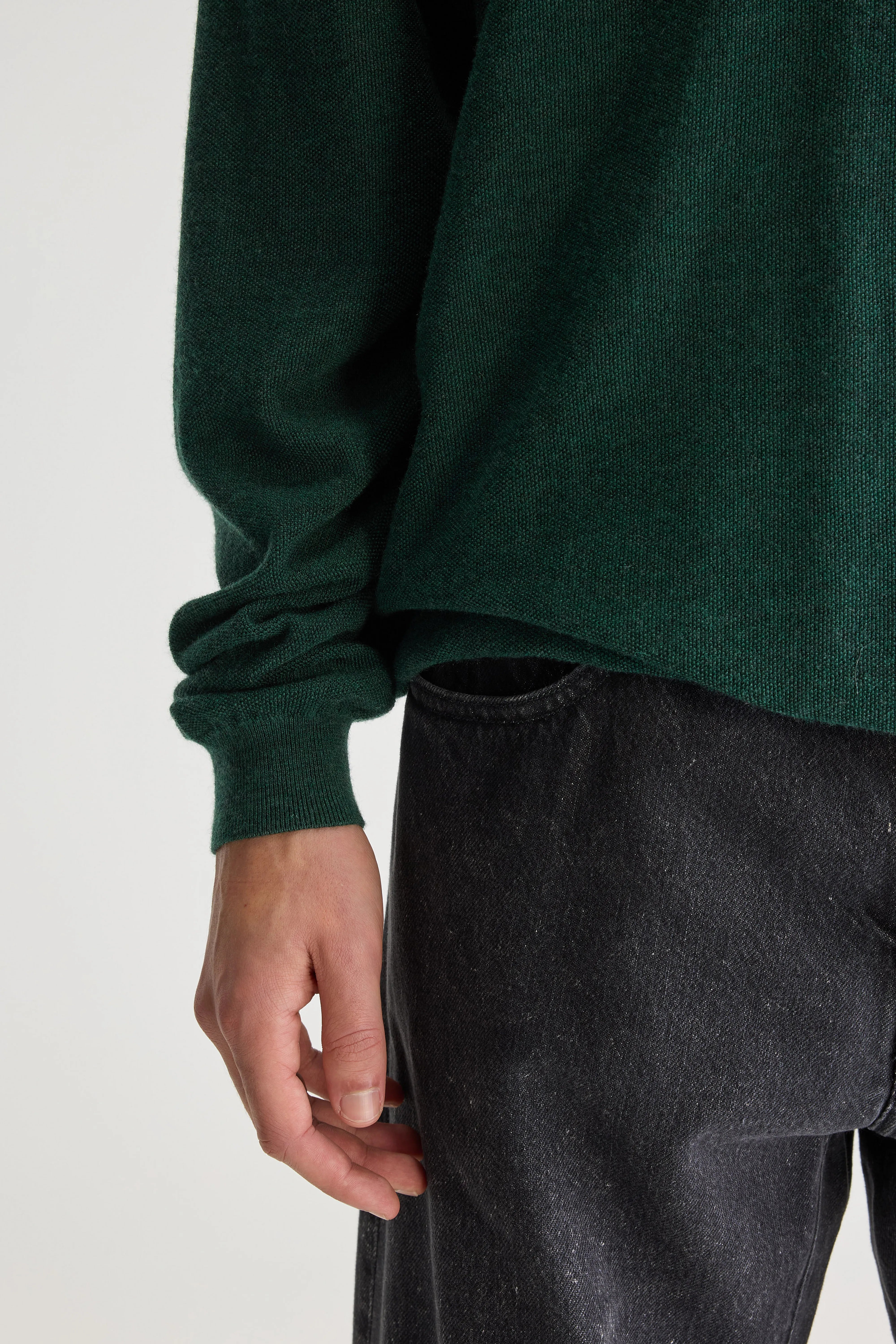 Alomy crewneck sweater (251 / M / SAGE)