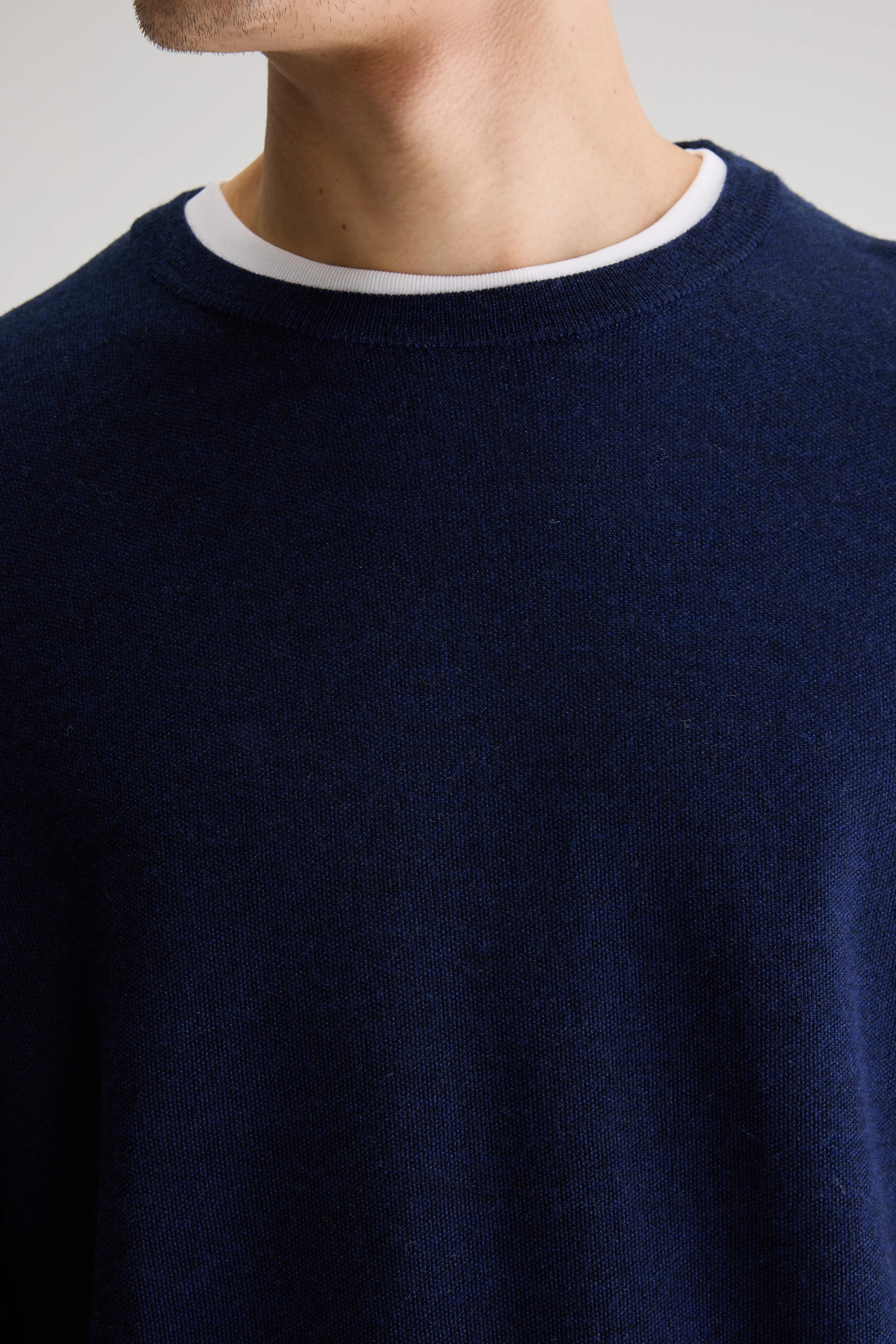 Alomy Crewneck Sweater - Regal blue For Men | Bellerose