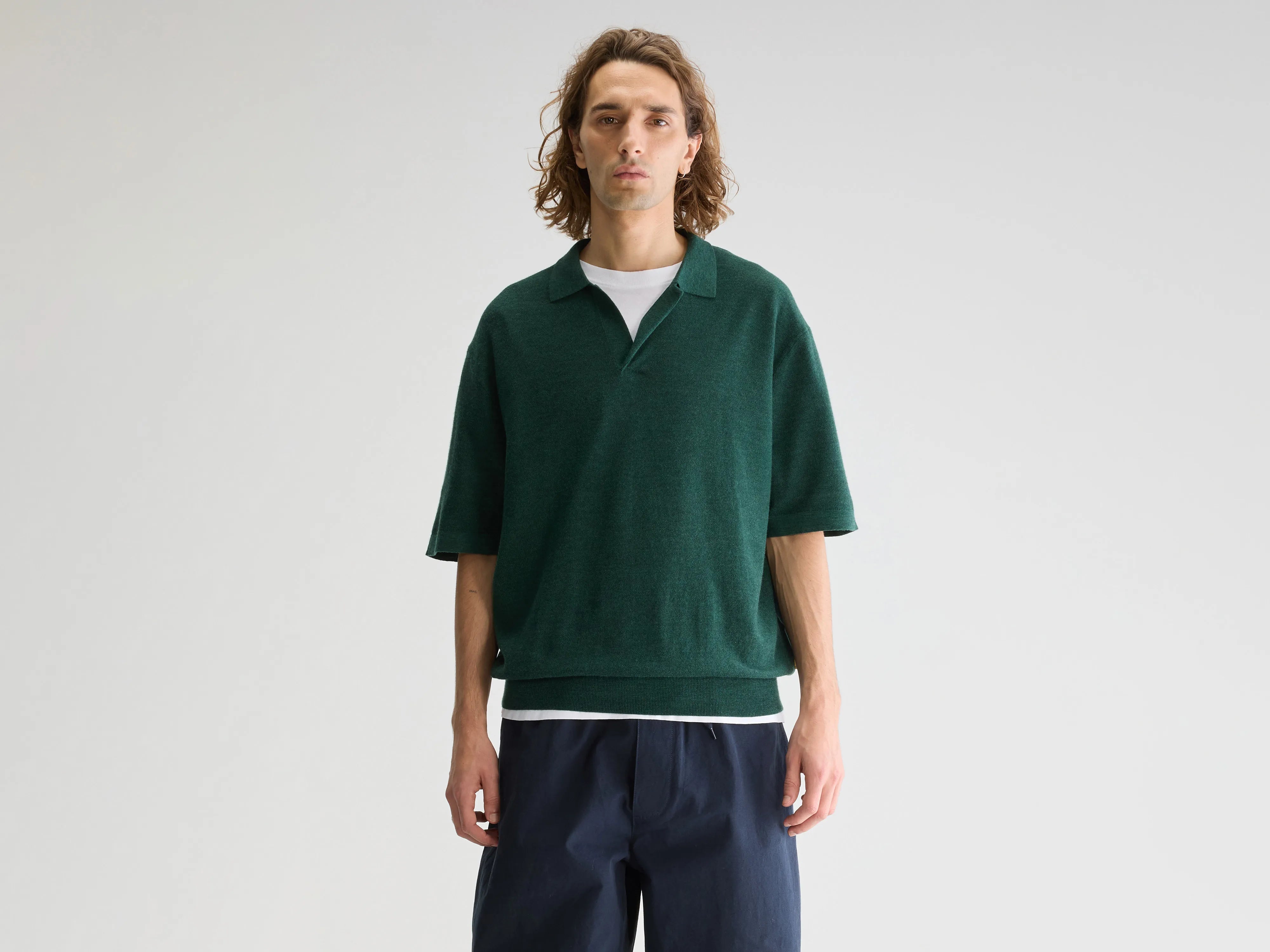 Alosh relaxed polo trui (251 / M / SAGE)