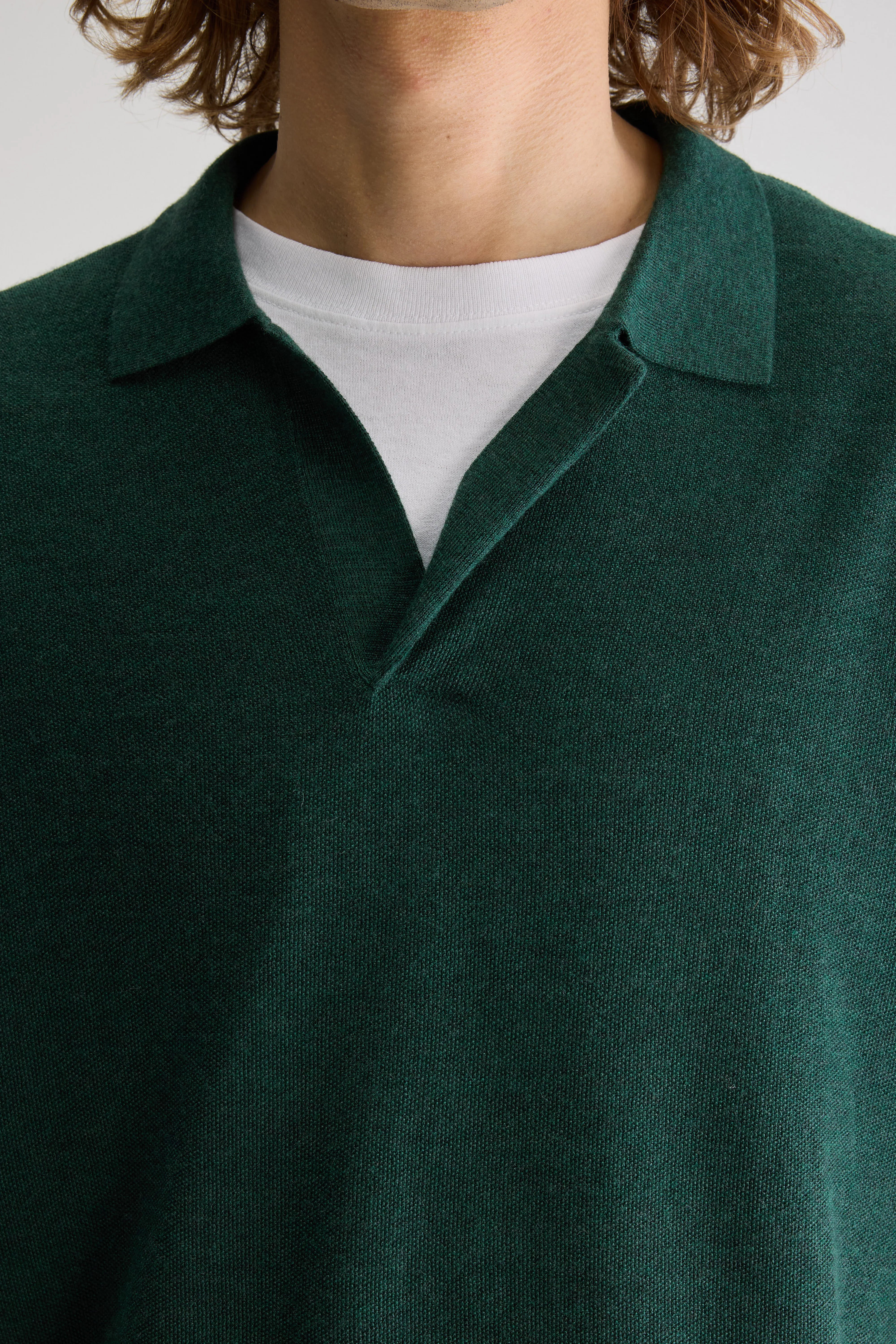 Alosh Relaxed Polo Sweater - Sage For Men | Bellerose