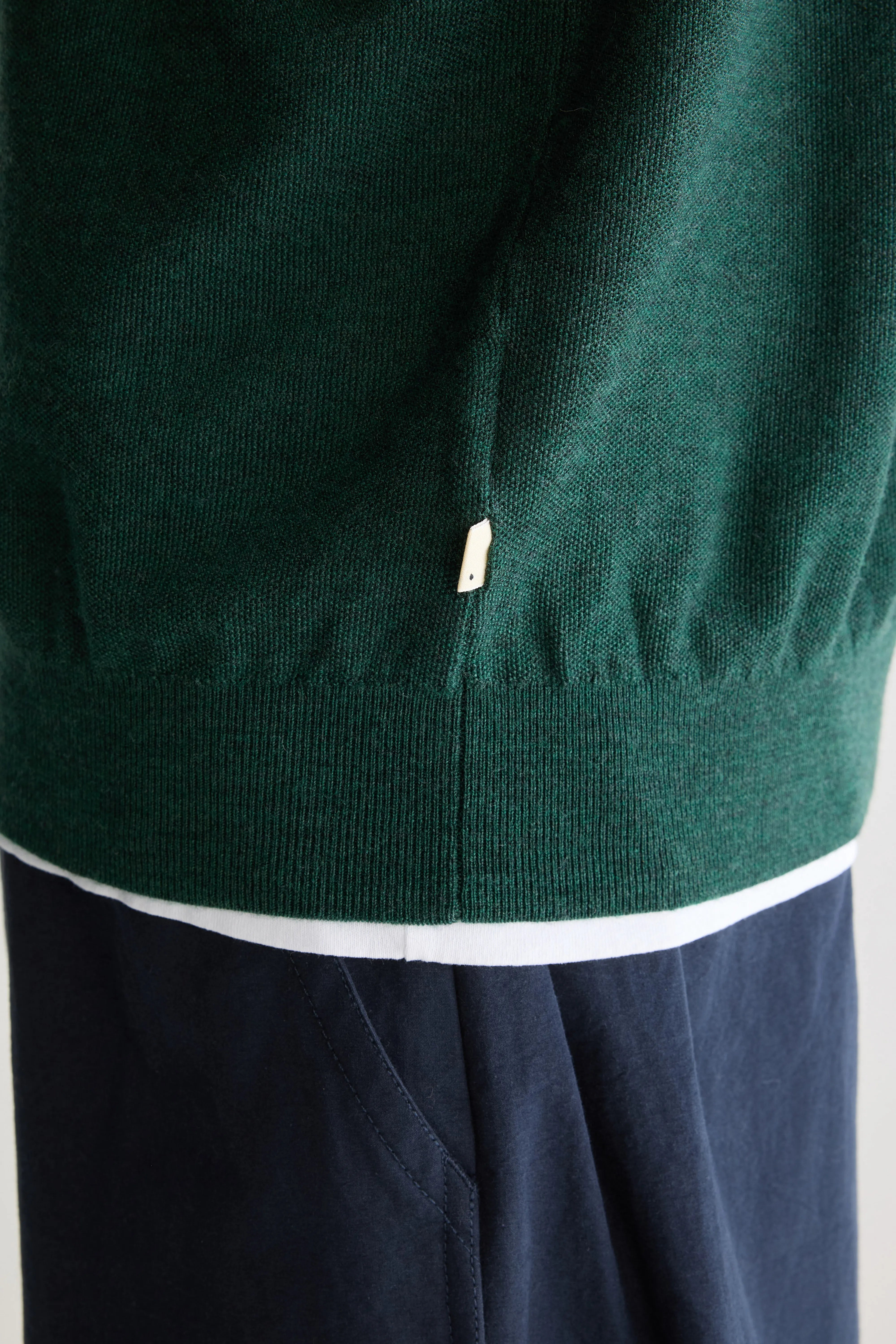 Alosh relaxed polo sweater (251 / M / SAGE)