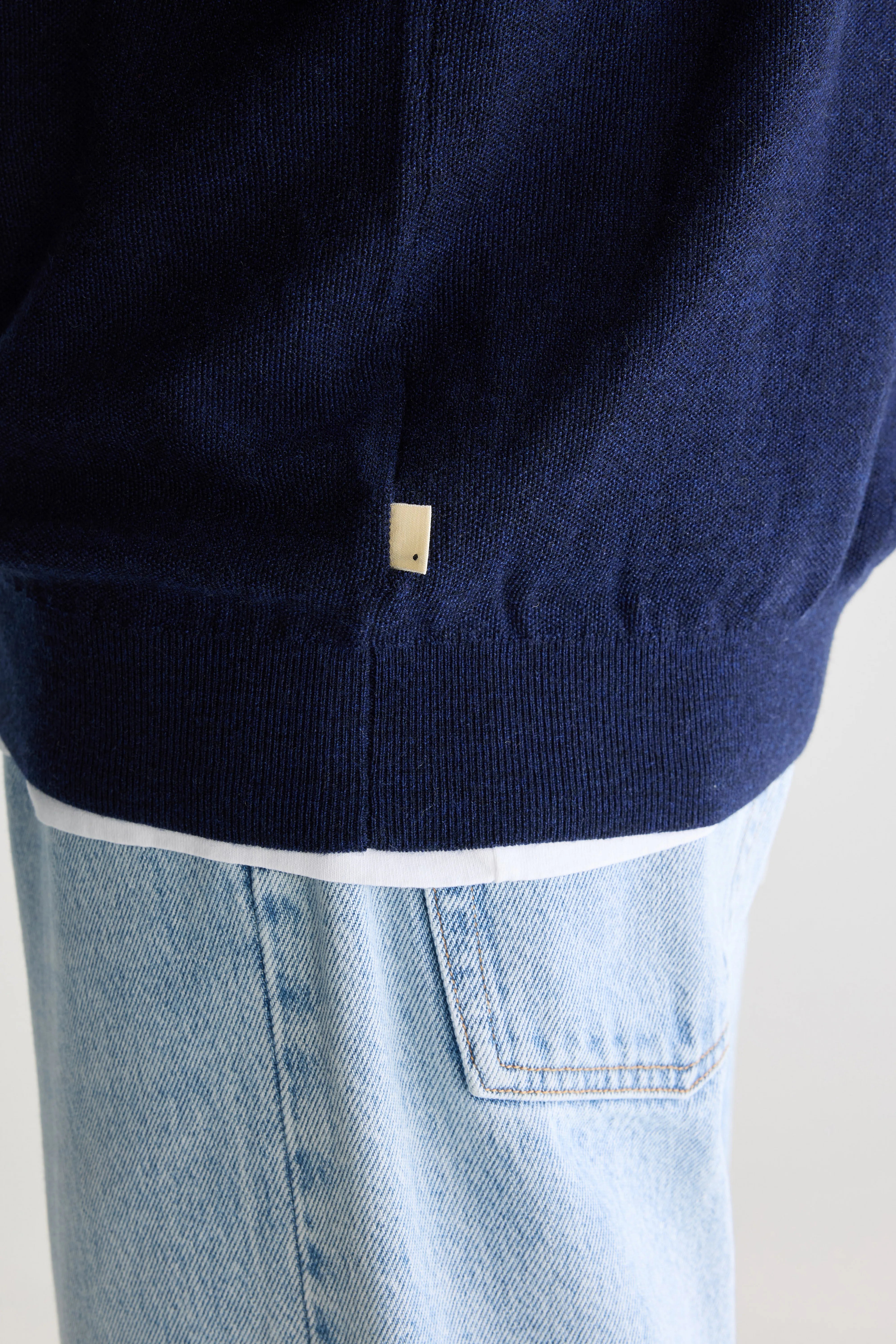 Alosh relaxed polo sweater (251 / M / REGAL BLUE)