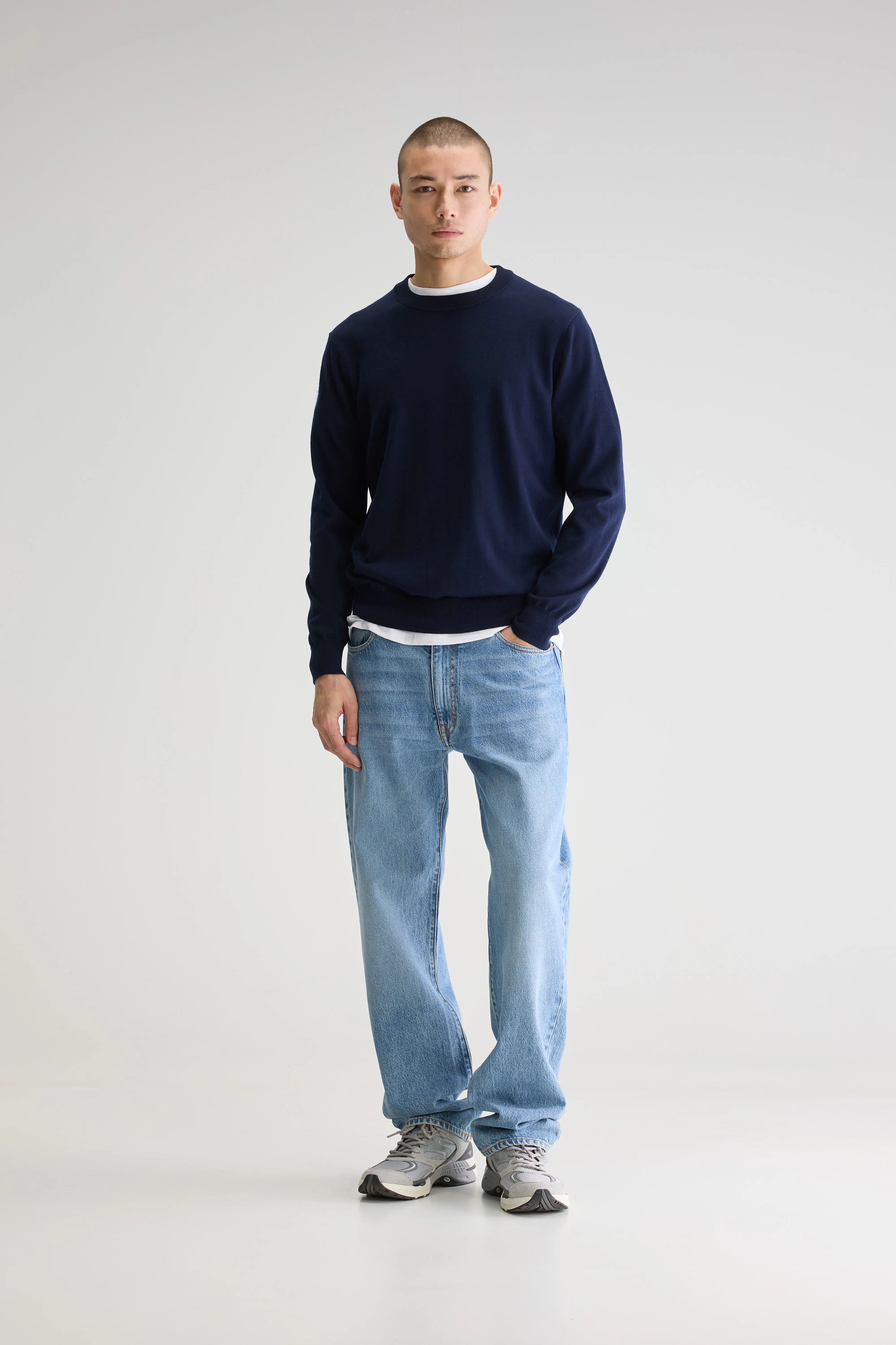 Dilliv Crewneck Sweater - Navy For Men | Bellerose
