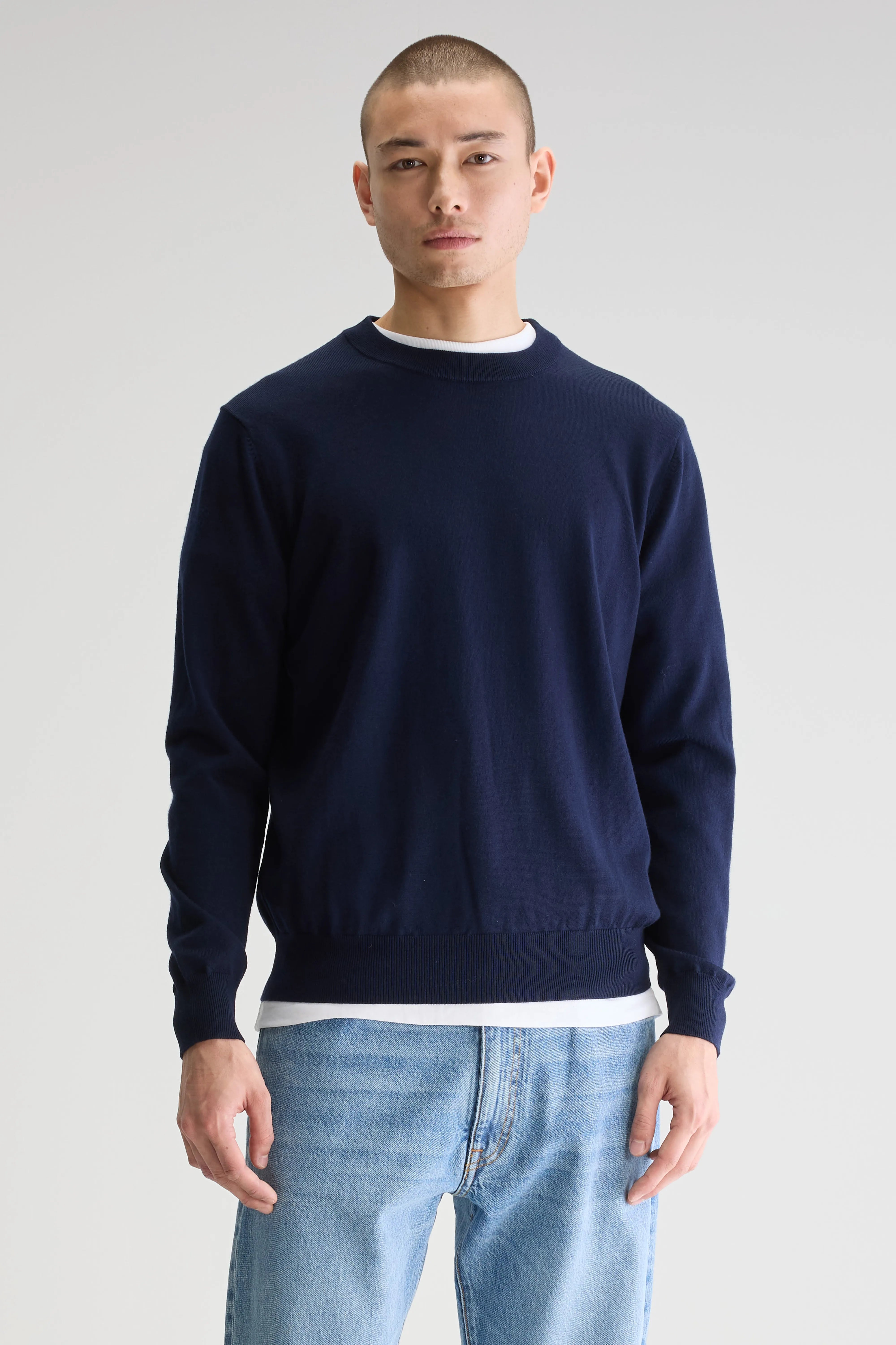 Dilliv Crewneck Sweater - Navy For Men | Bellerose
