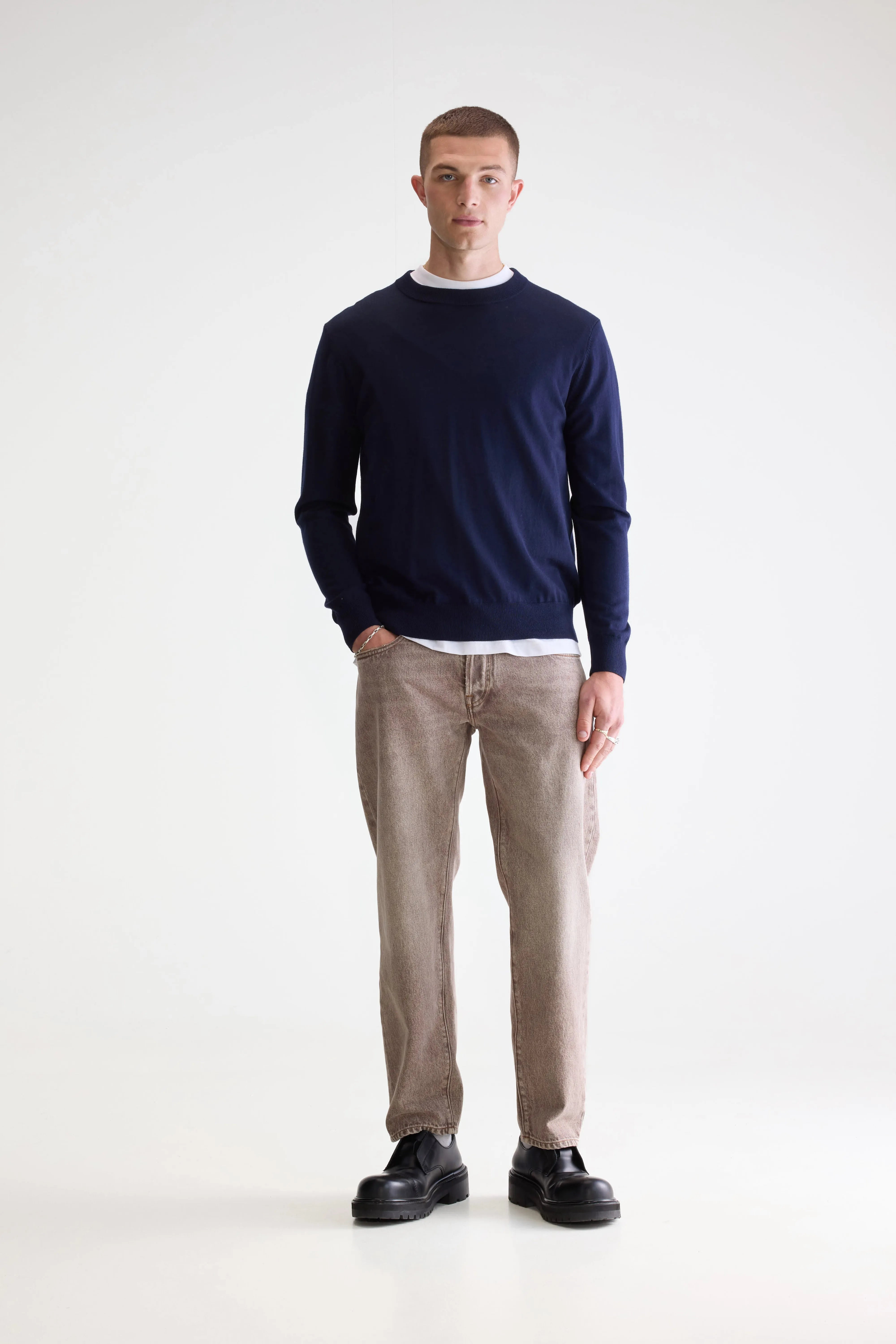 Dilliv crewneck sweater (251 / M / NAVY)