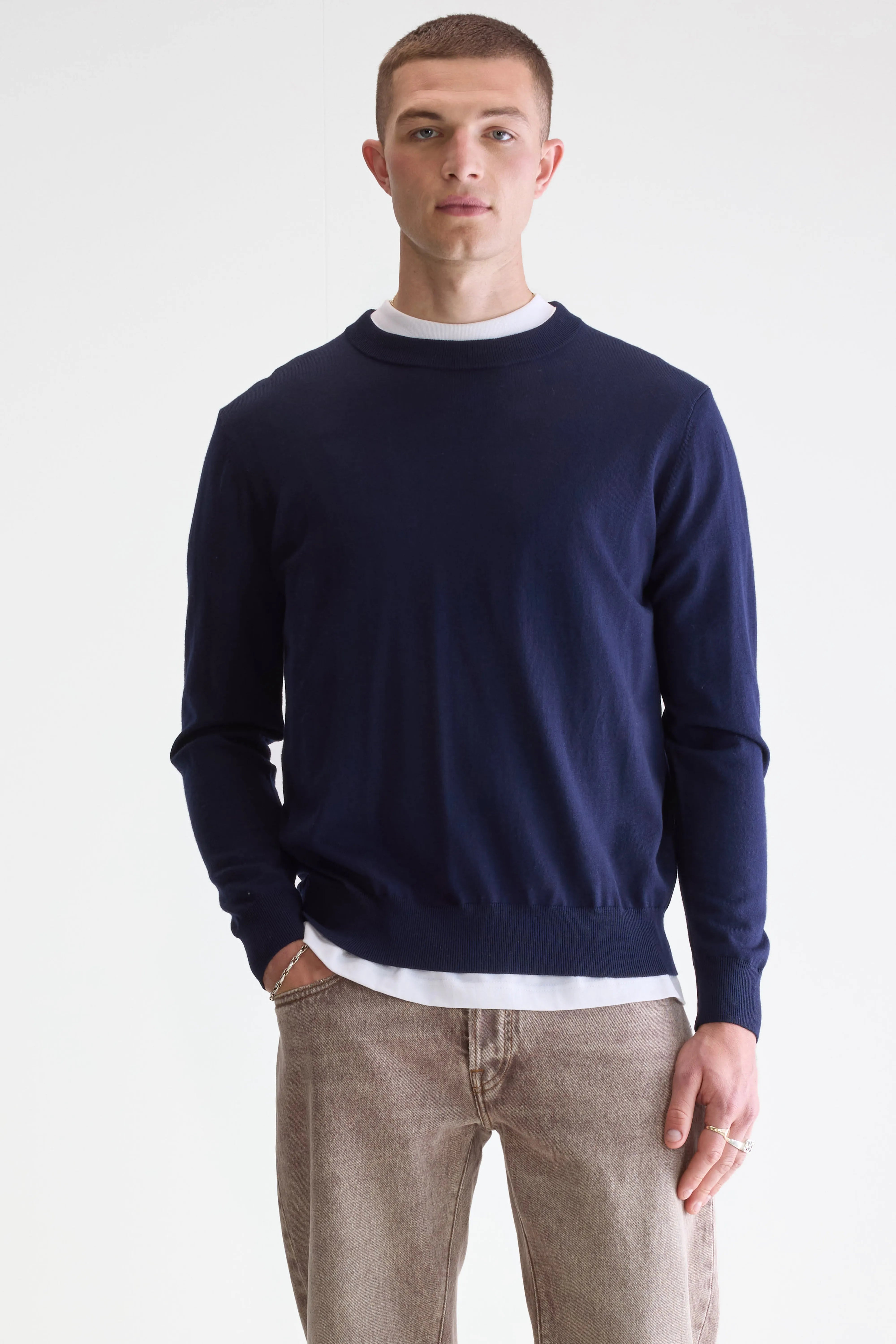 Dilliv crewneck sweater (251 / M / NAVY)