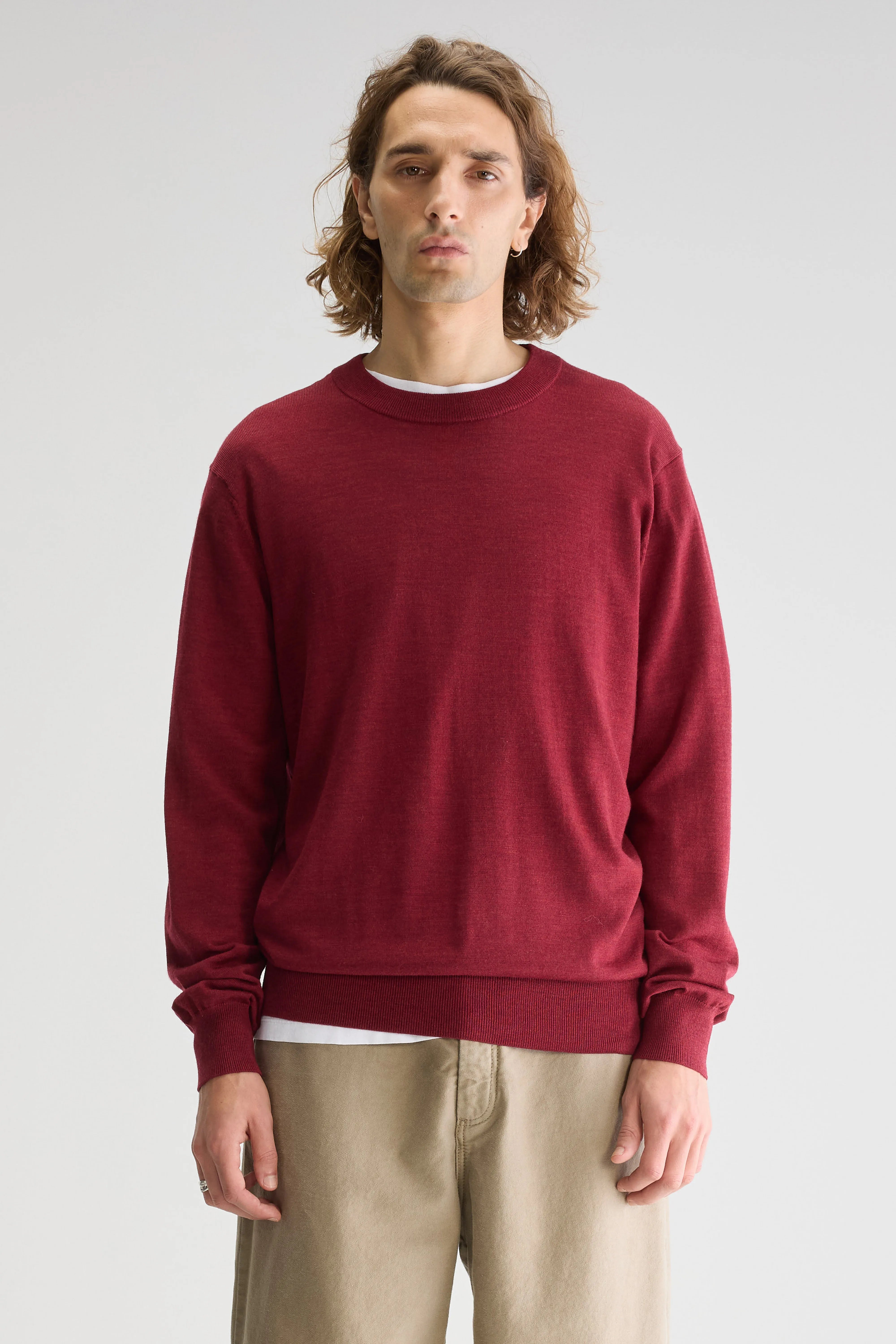Pull Col Rond Dilliv - Dried tomato Pour Homme | Bellerose
