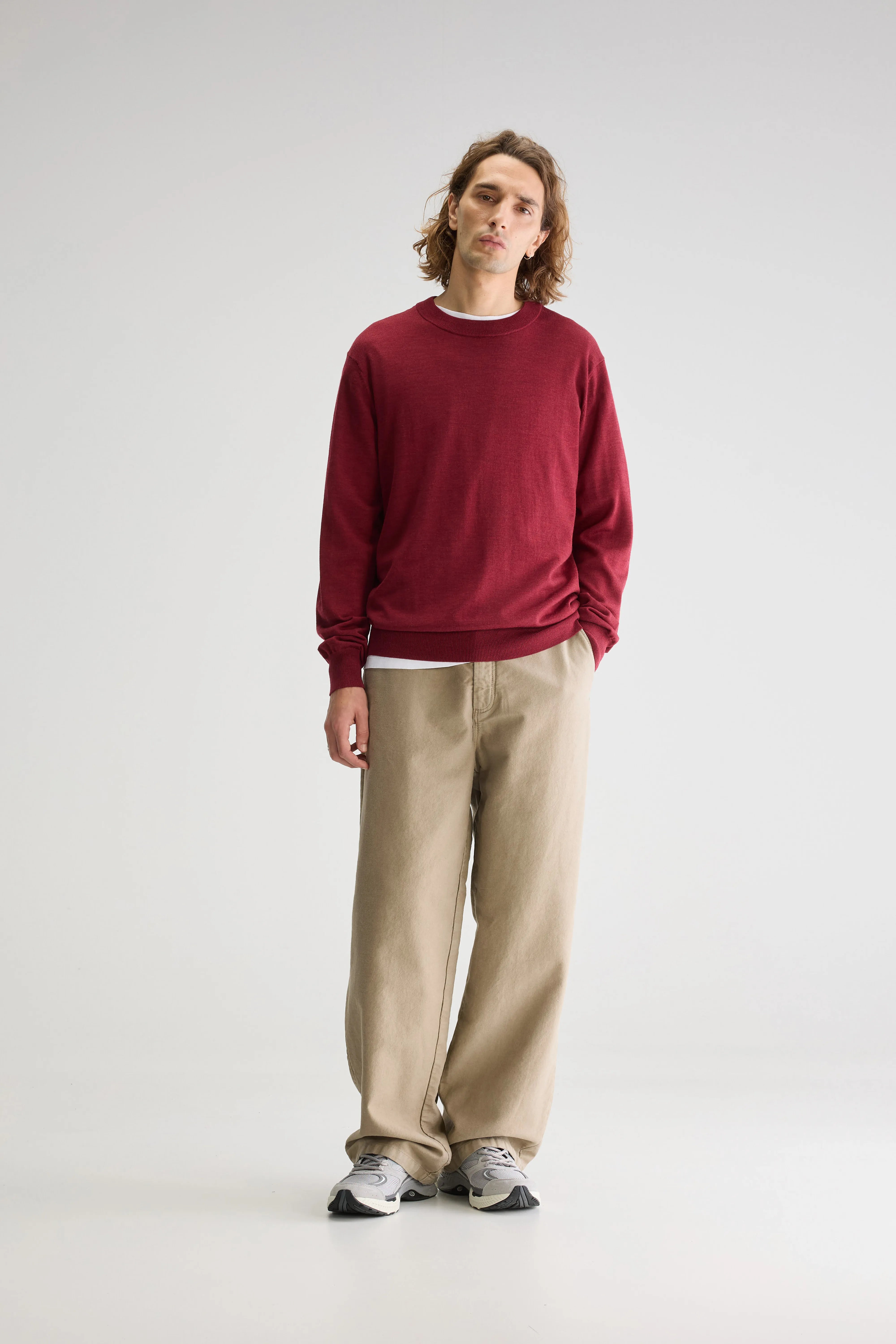Pull Col Rond Dilliv - Dried tomato Pour Homme | Bellerose