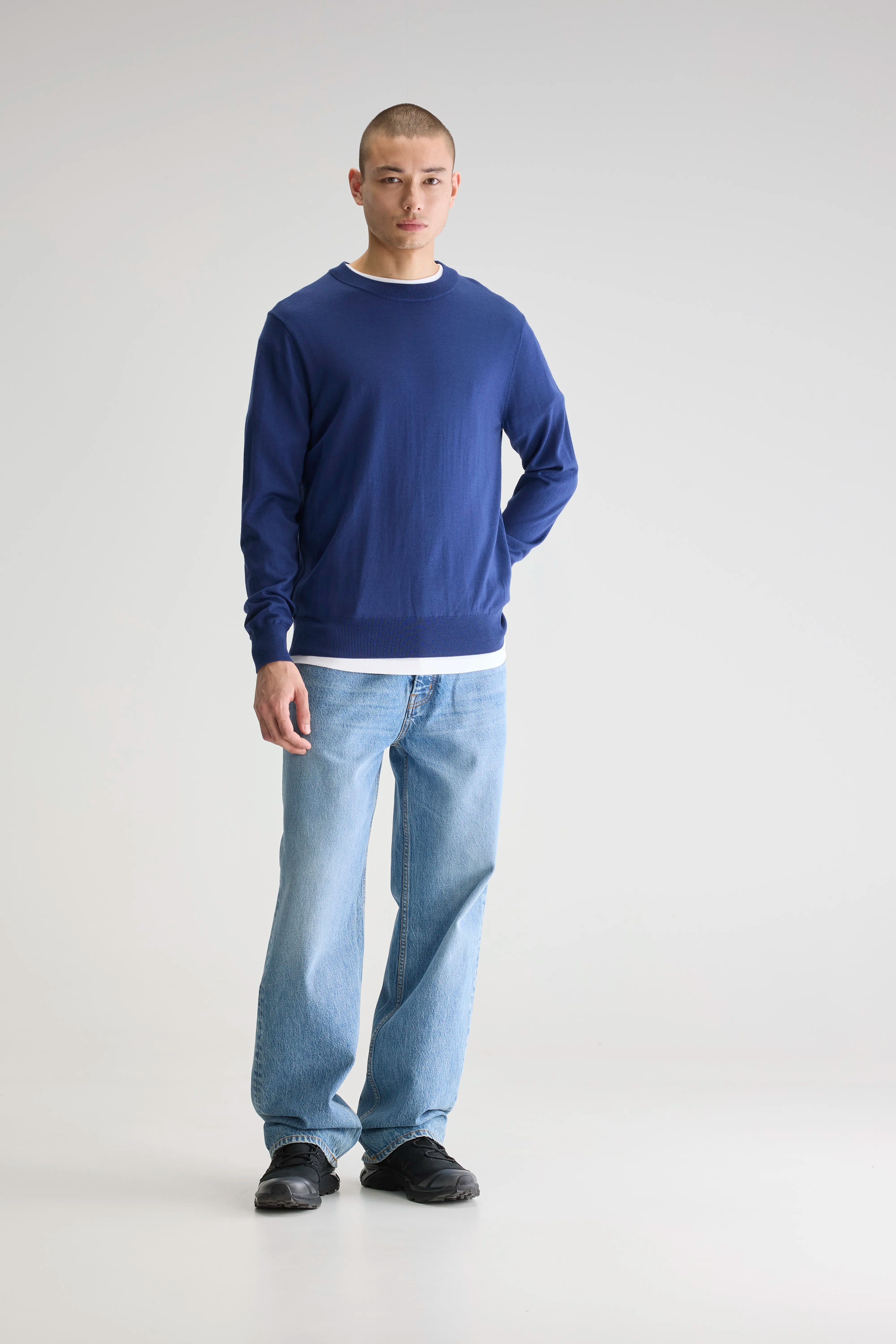 Dilliv crewneck sweater (251 / M / PETROL)