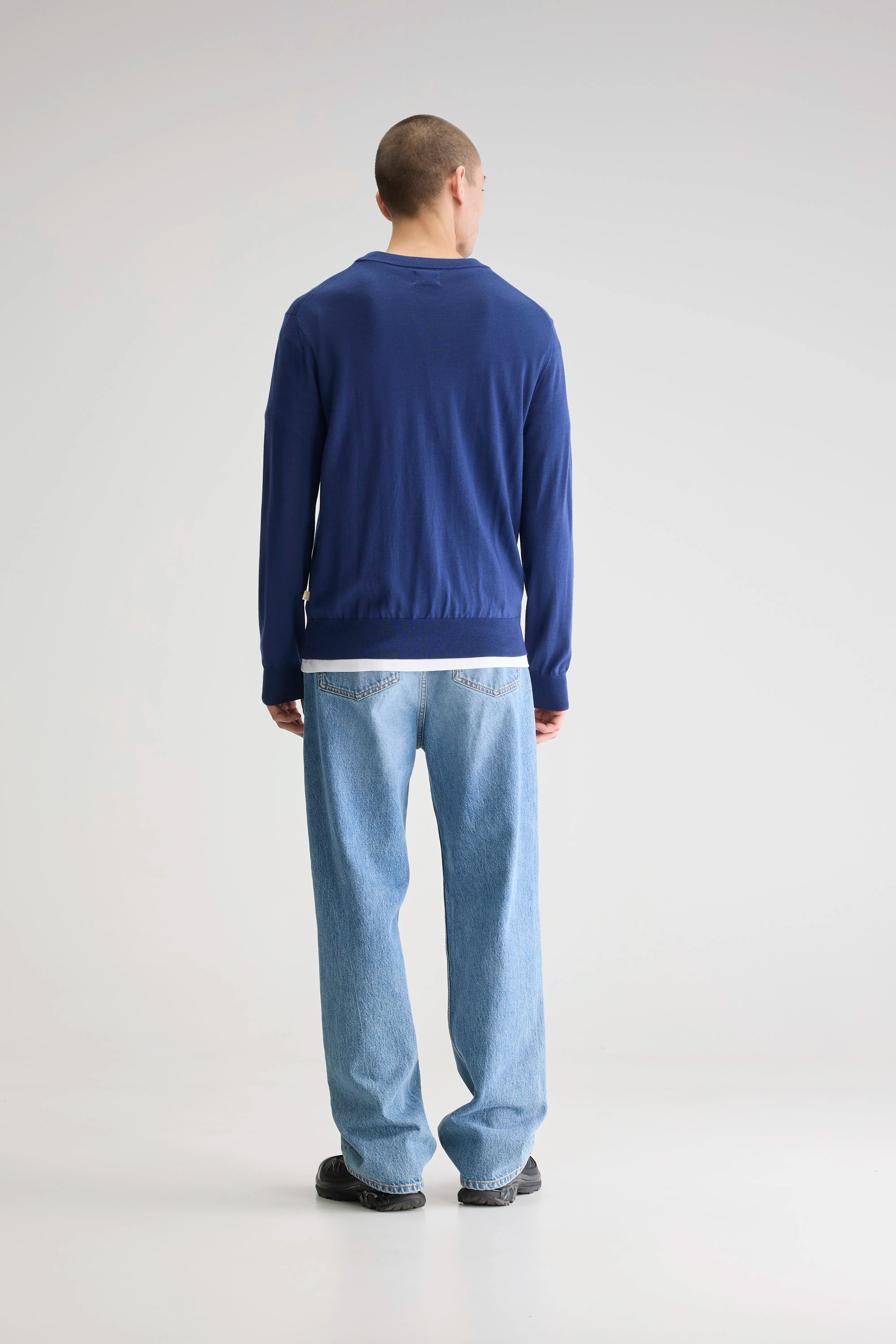 Dilliv Crewneck Sweater - Petrol For Men | Bellerose