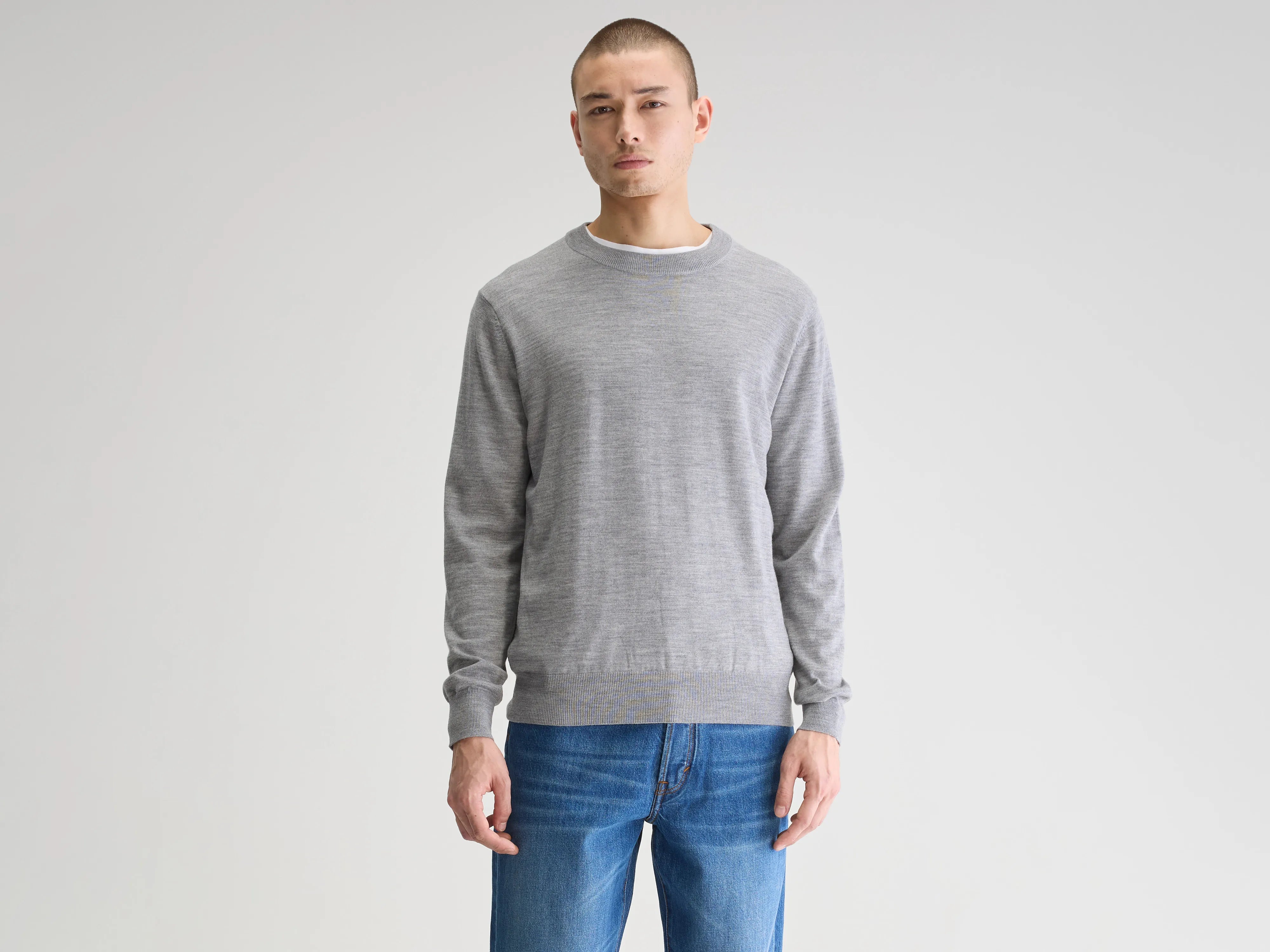 Dilliv crewneck sweater (251 / M / GREY MELANGE)