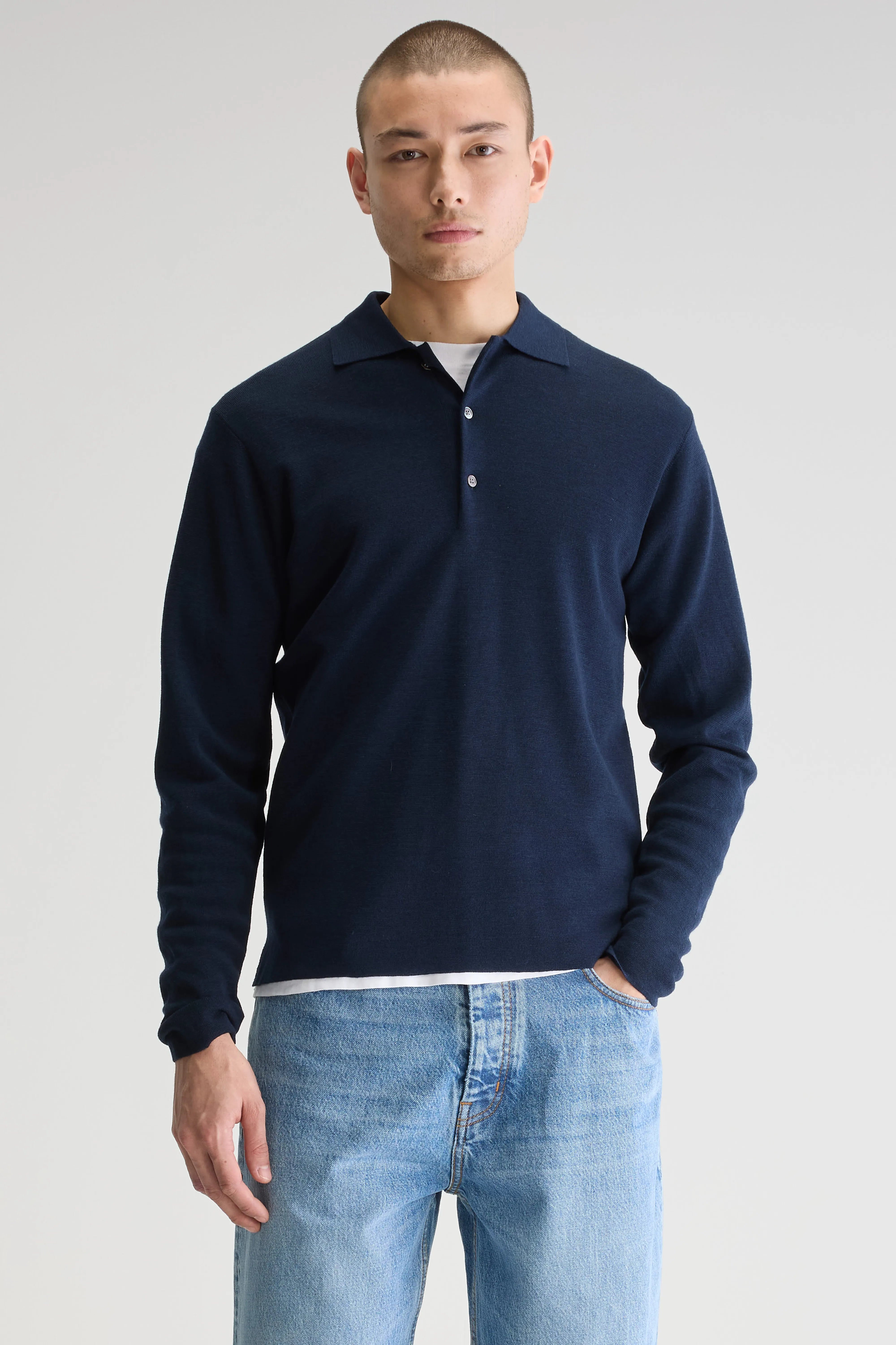 Pull polo slim Dynay (251 / M / NAVY)