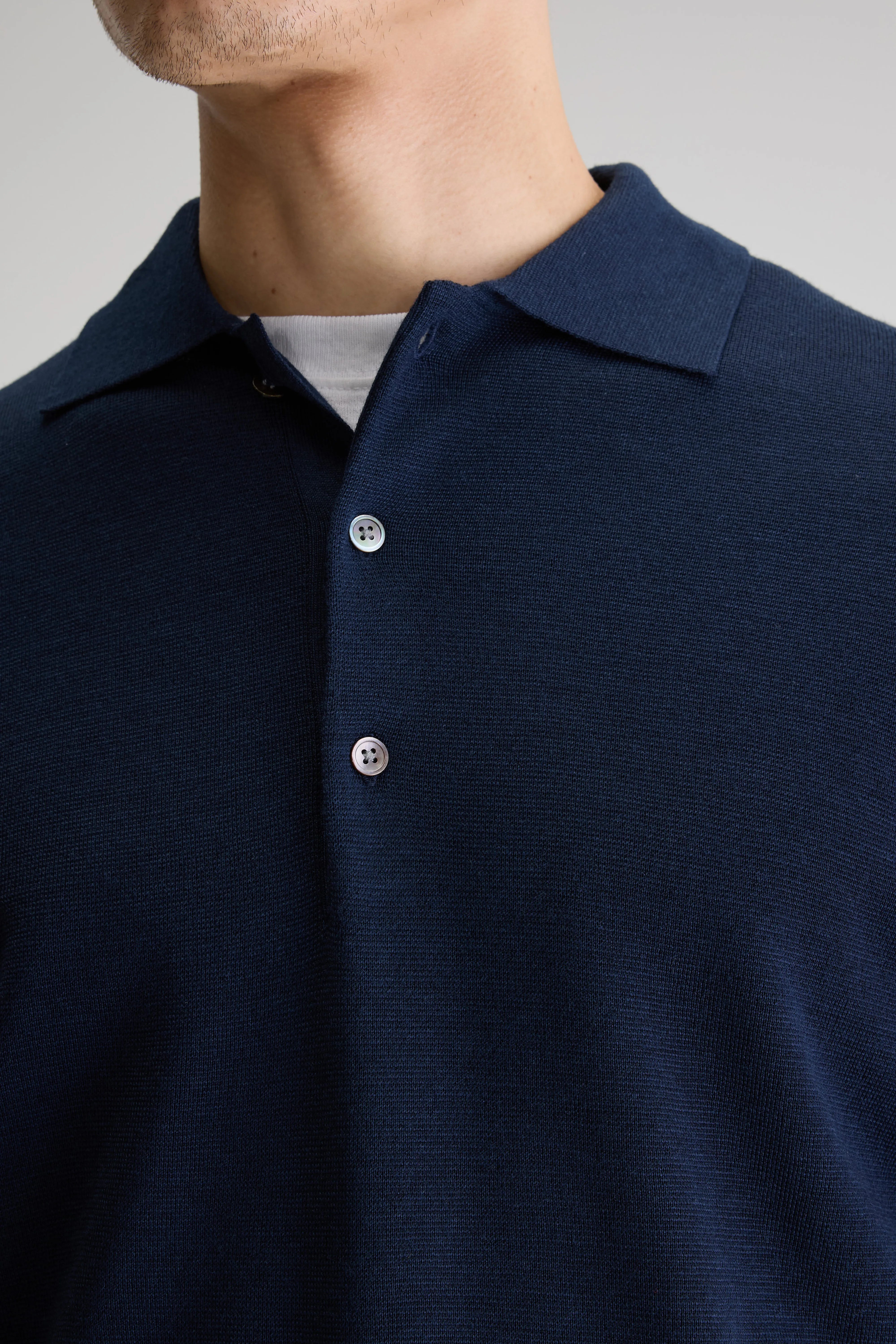 Dynay slim polo sweater (251 / M / NAVY)