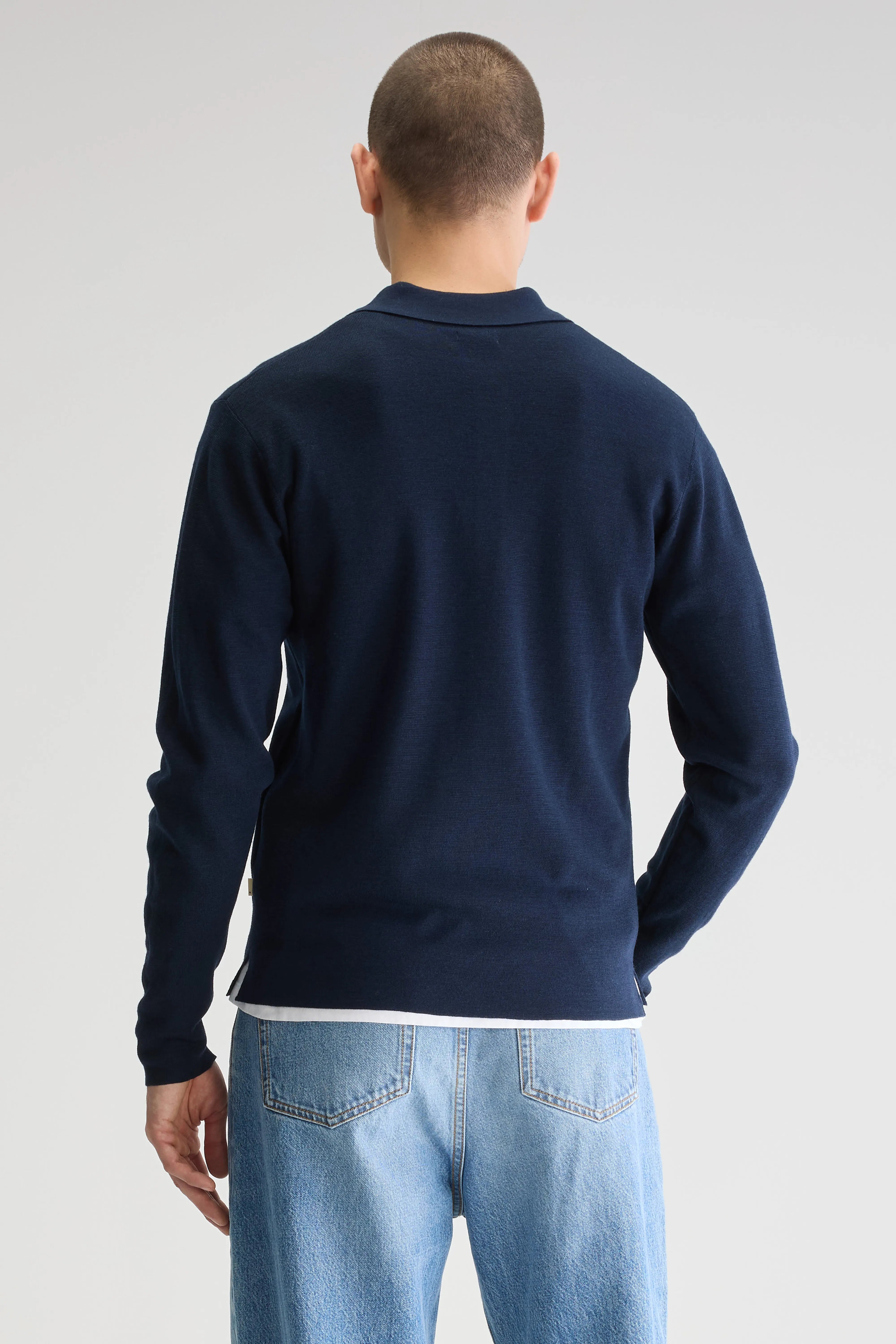 Dynay slim polo sweater (251 / M / NAVY)