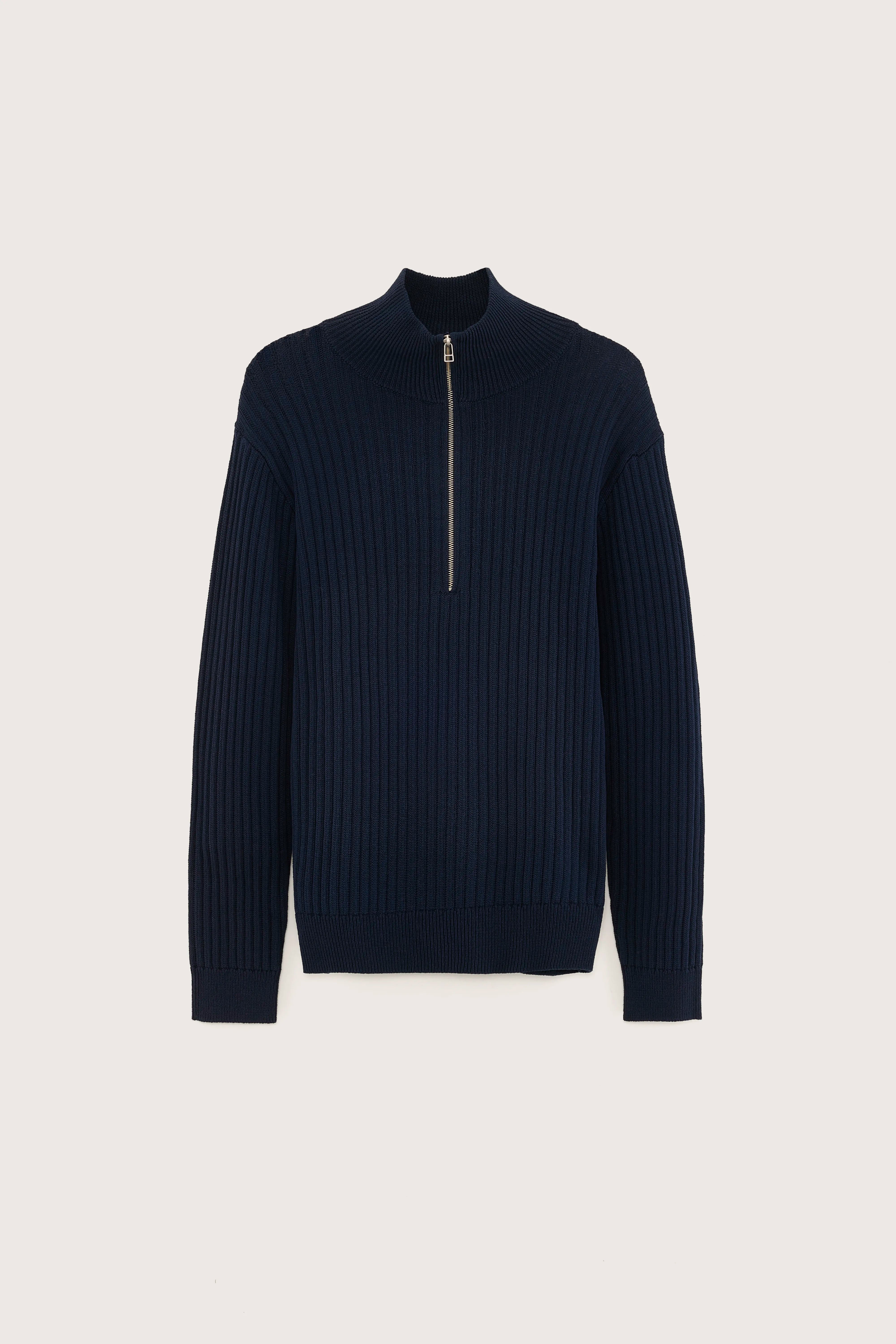 Pull col zippé Asiz (251 / M / NAVY)