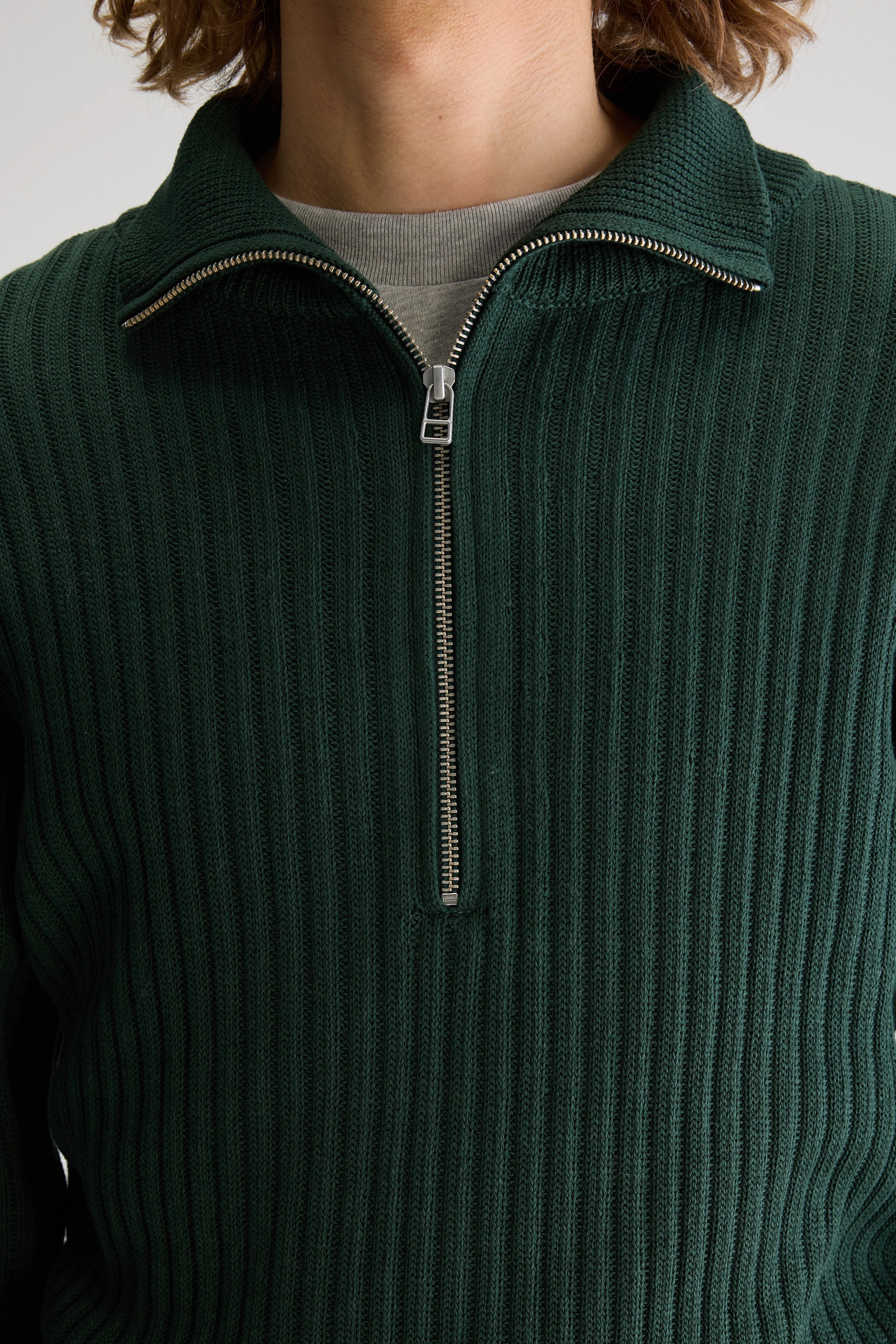 Asiz Half-zip Sweater - Sage For Men | Bellerose