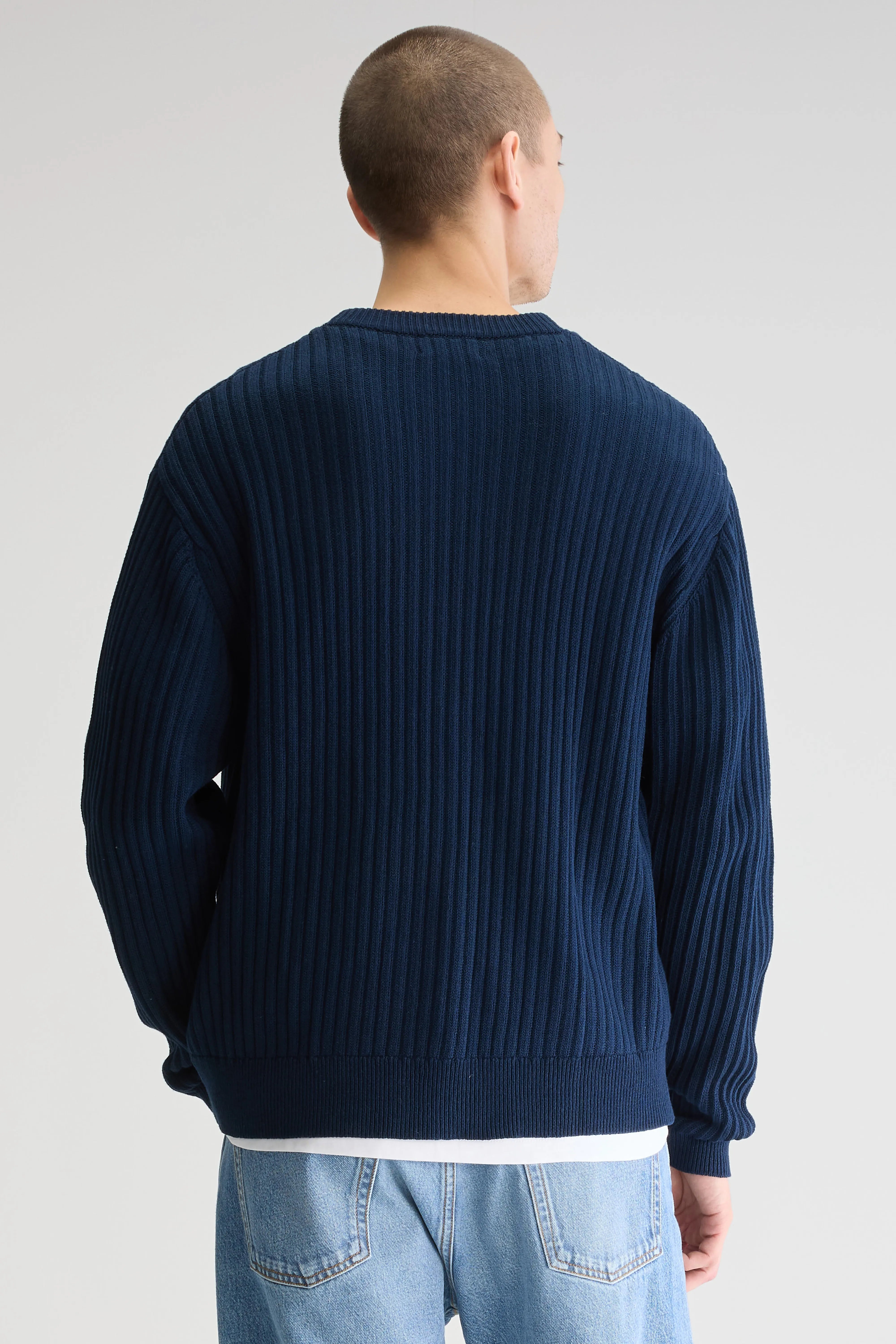 Asico V-neck Cardigan - Navy For Men | Bellerose