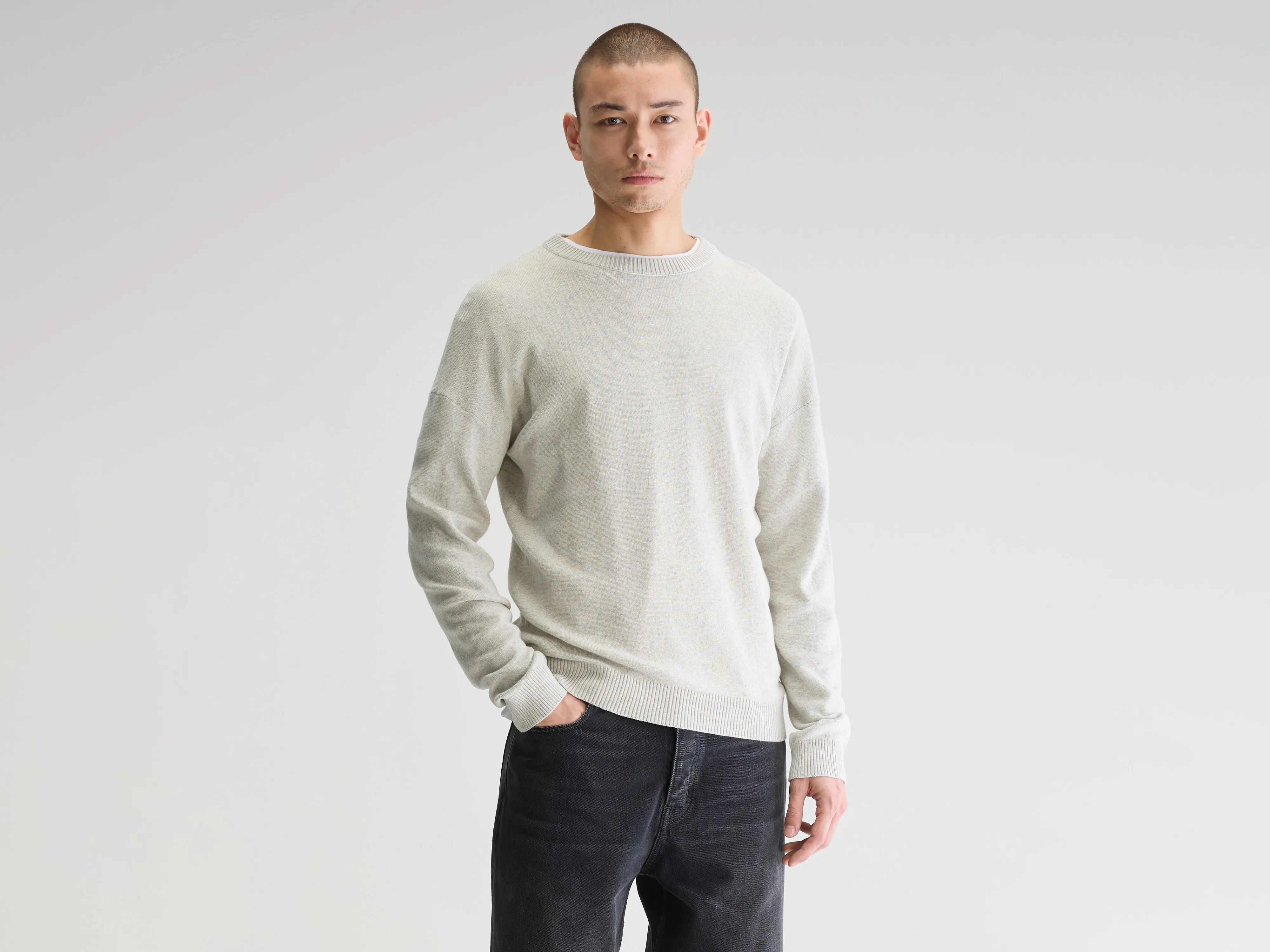 Pull col rond Gema (251 / M / CRAIE)