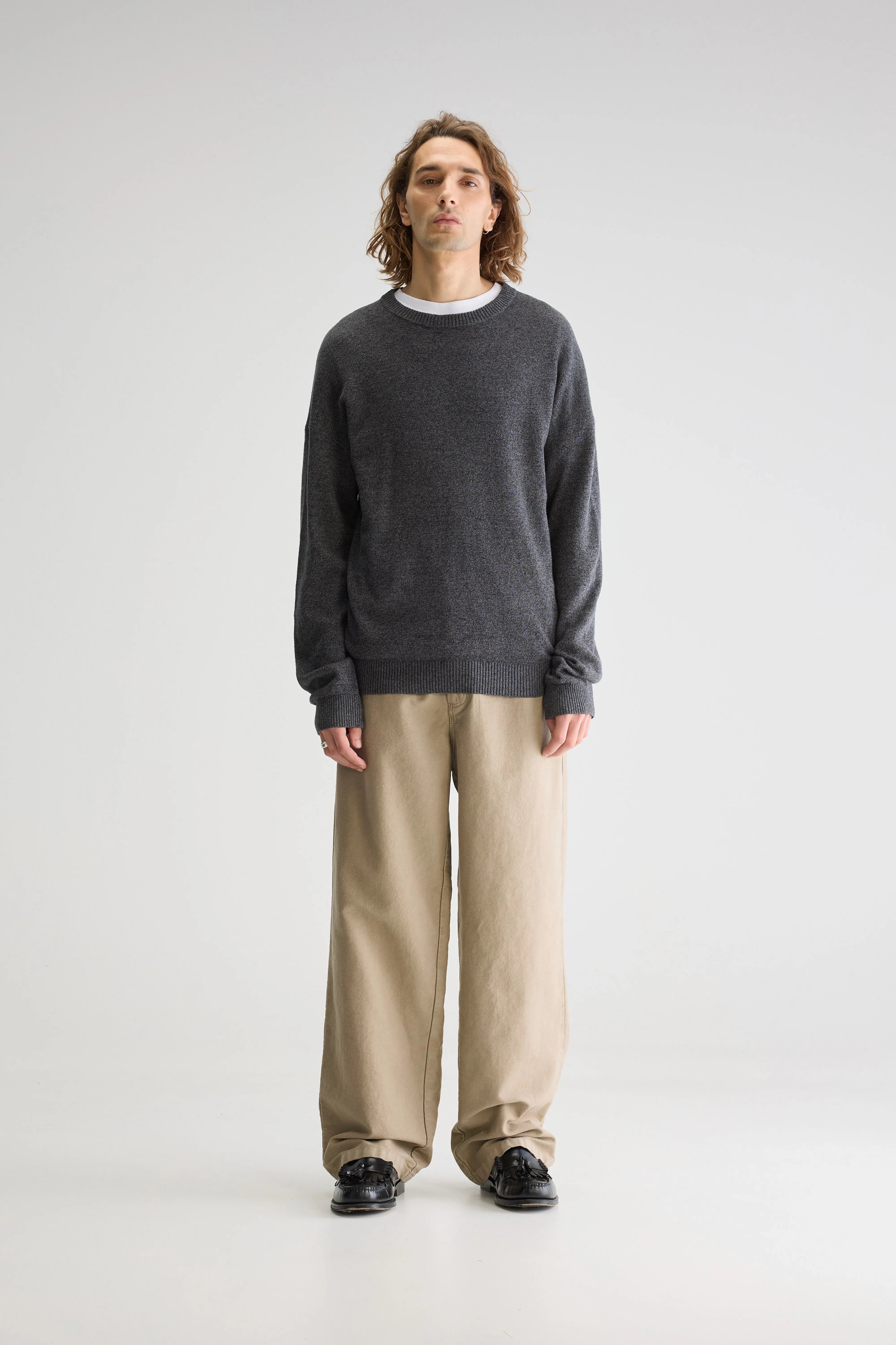 Gema Crewneck Sweater - Anthracite For Men | Bellerose