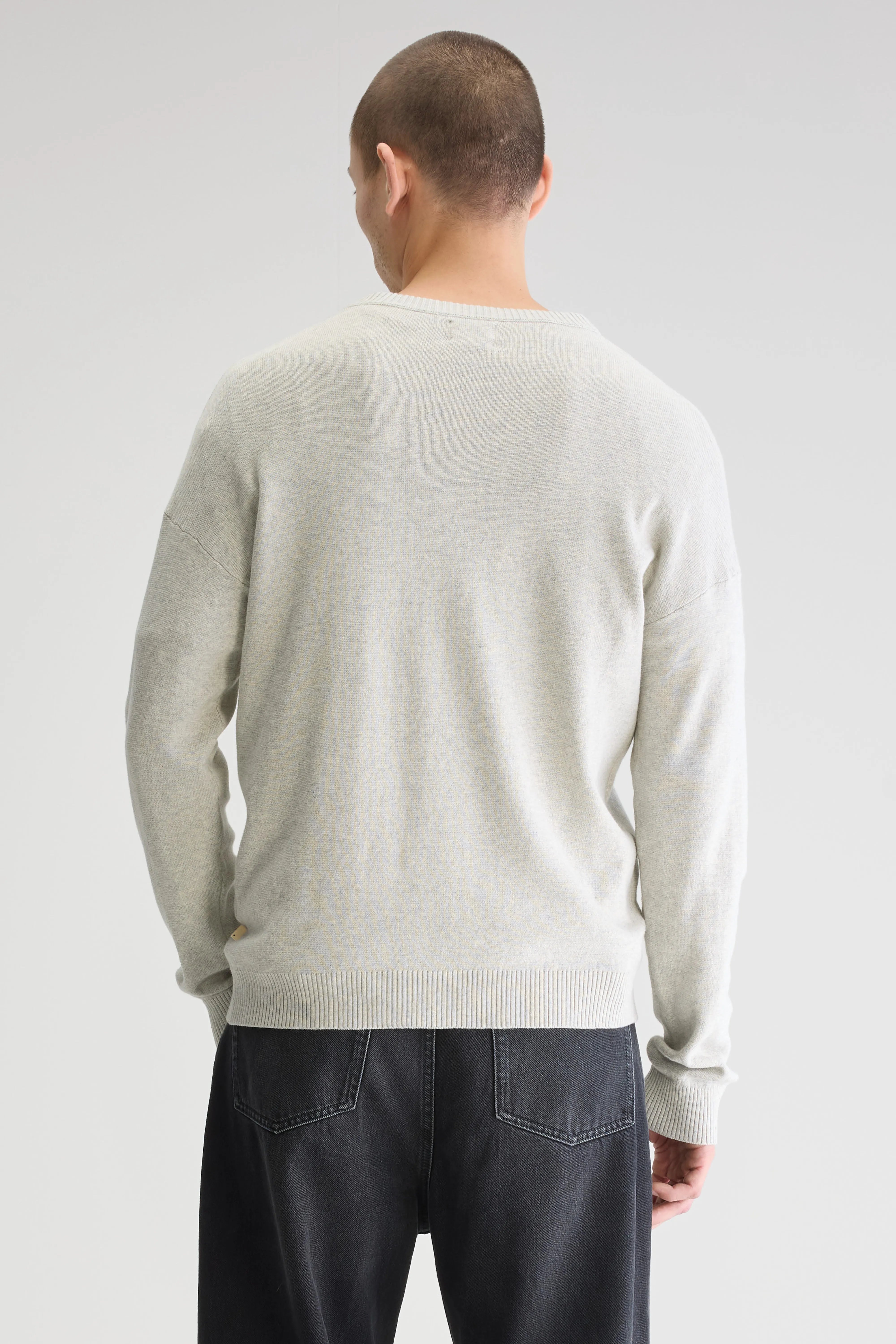 Pull Col Rond Gema - Craie Pour Homme | Bellerose