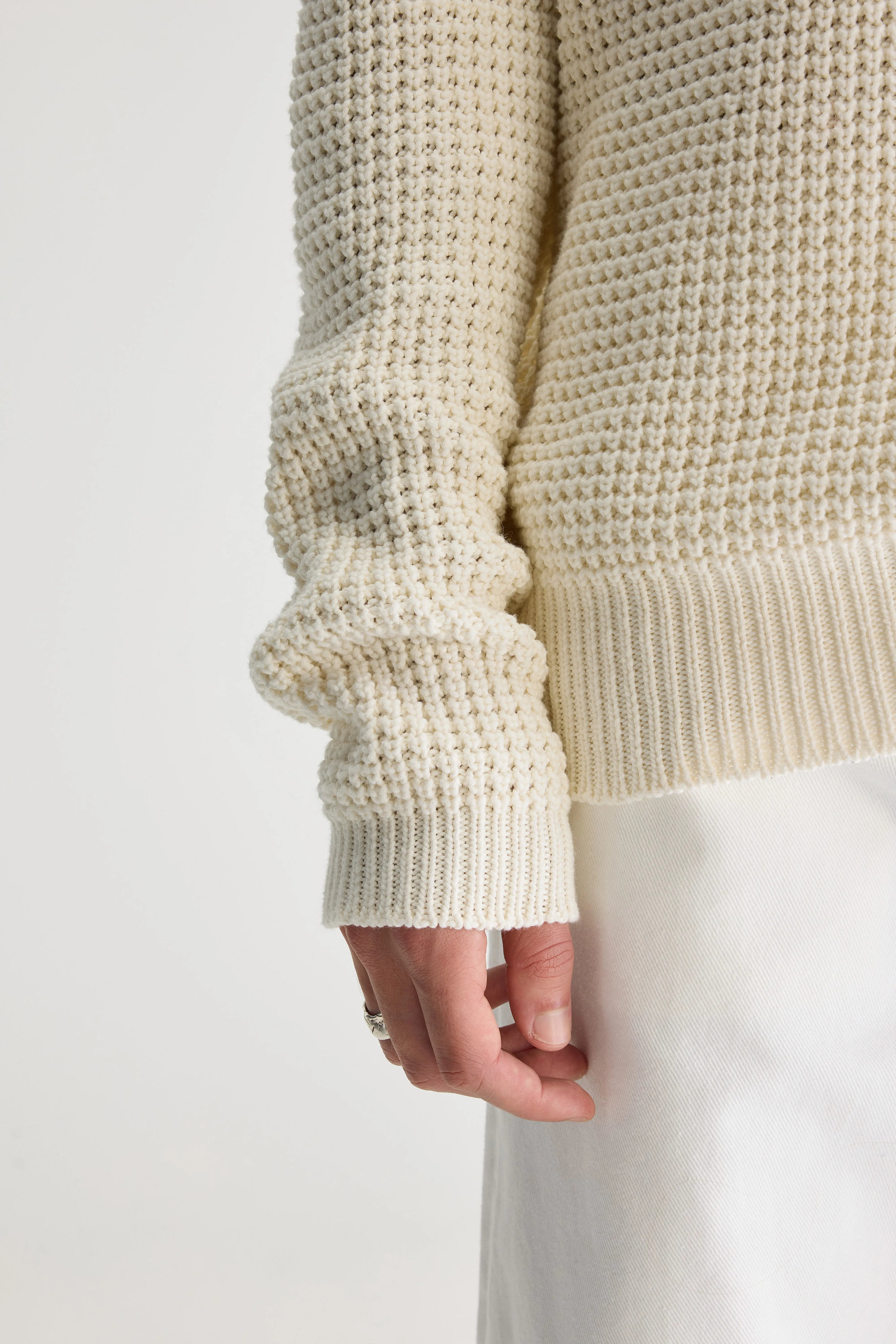 Grack trui met ronde hals (251 / M / OFF WHITE)