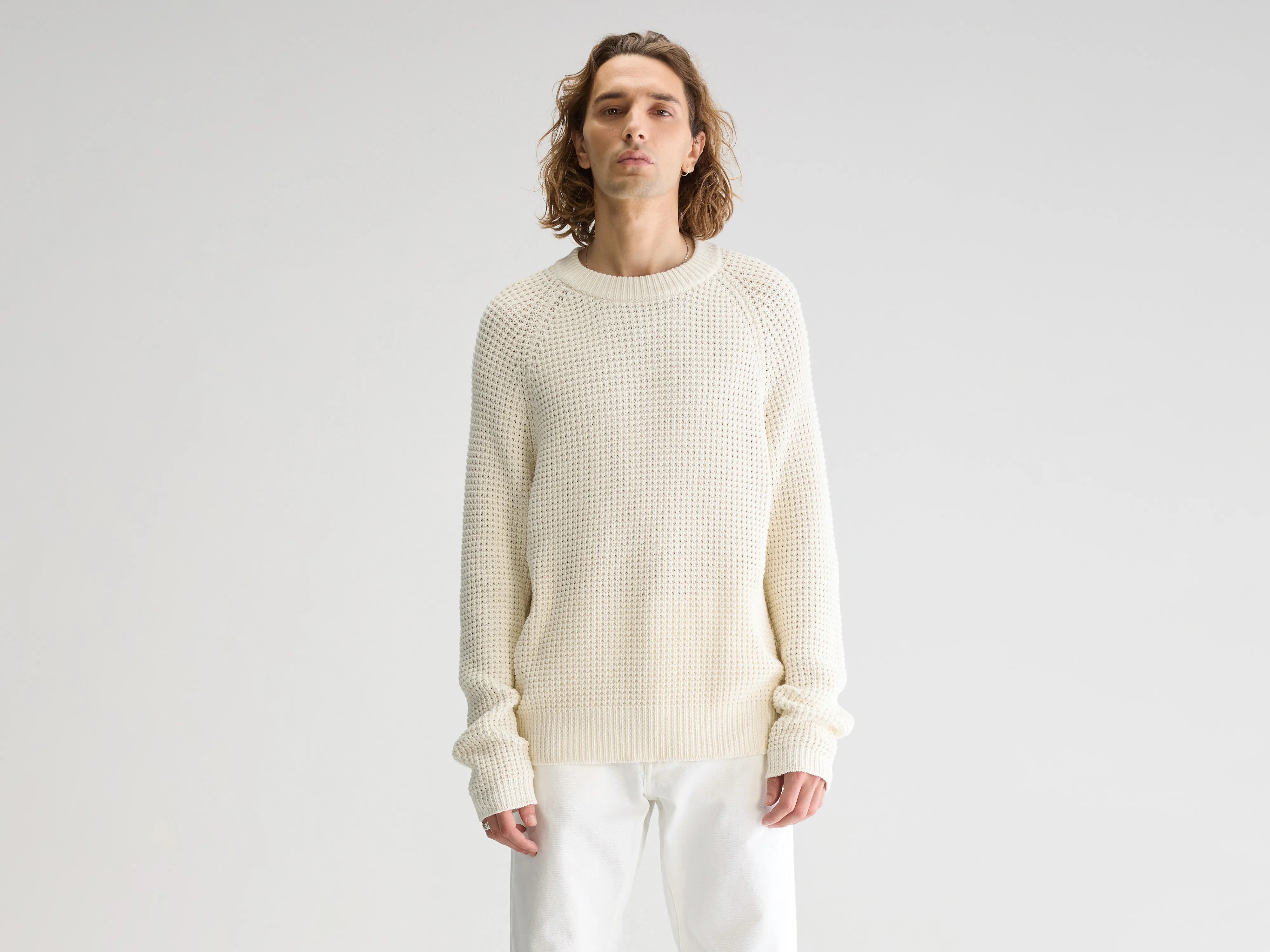 Grack Crewneck Sweater - Off white For Men | Bellerose