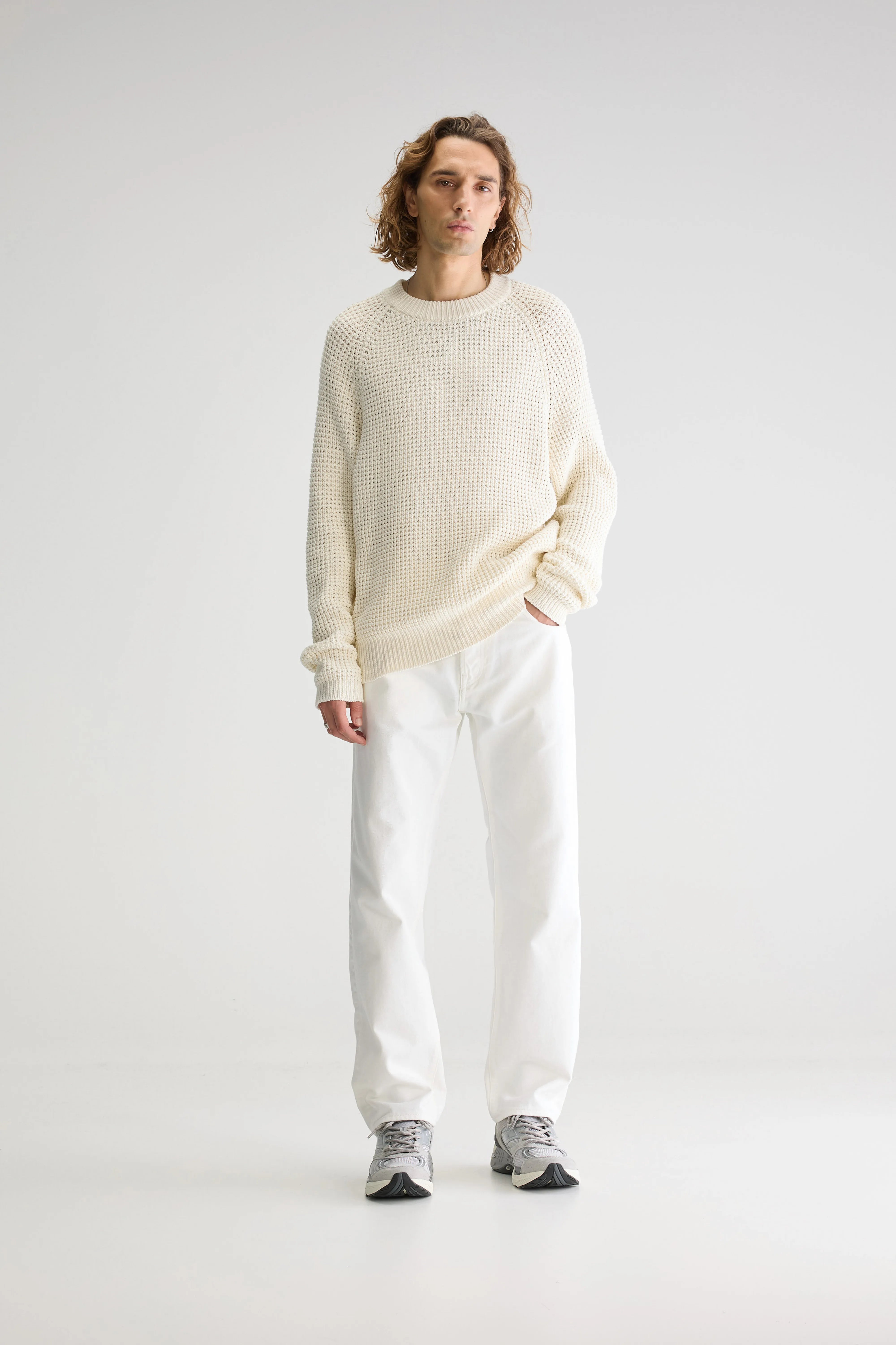 Pull Col Rond Grack - Off white Pour Homme | Bellerose