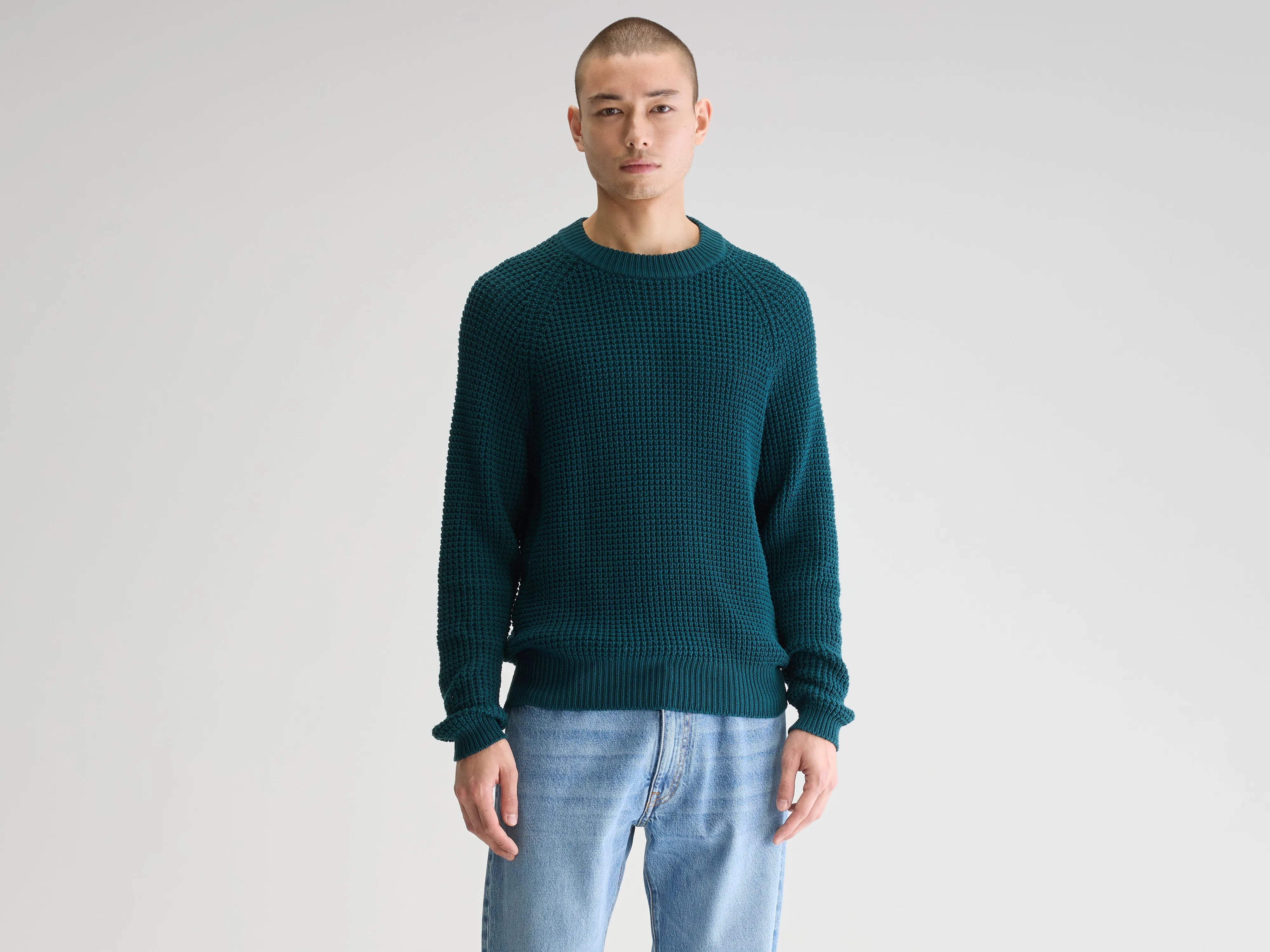 Grack crewneck sweater (251 / M / TEAL)