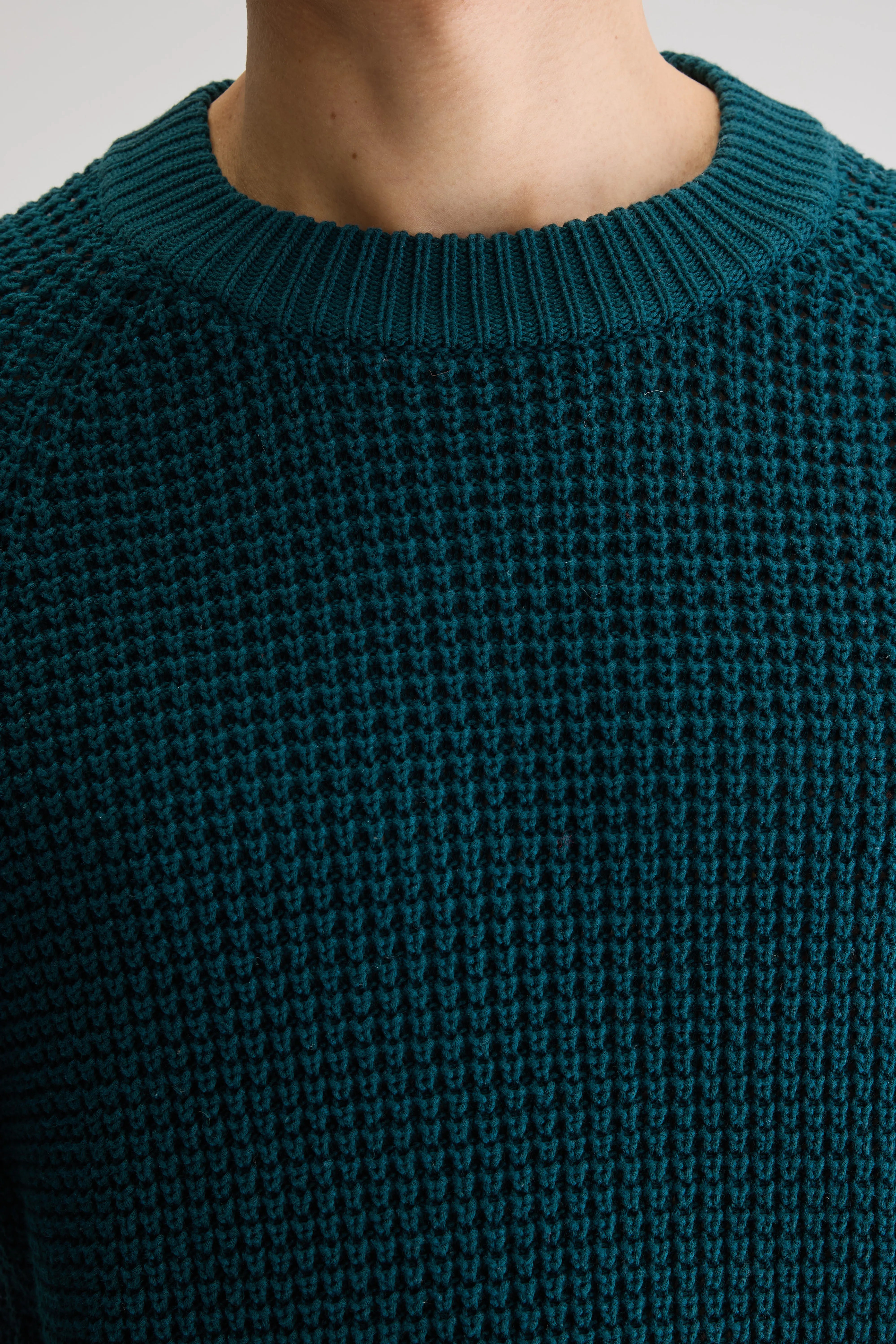 Grack Crewneck Sweater - Teal For Men | Bellerose