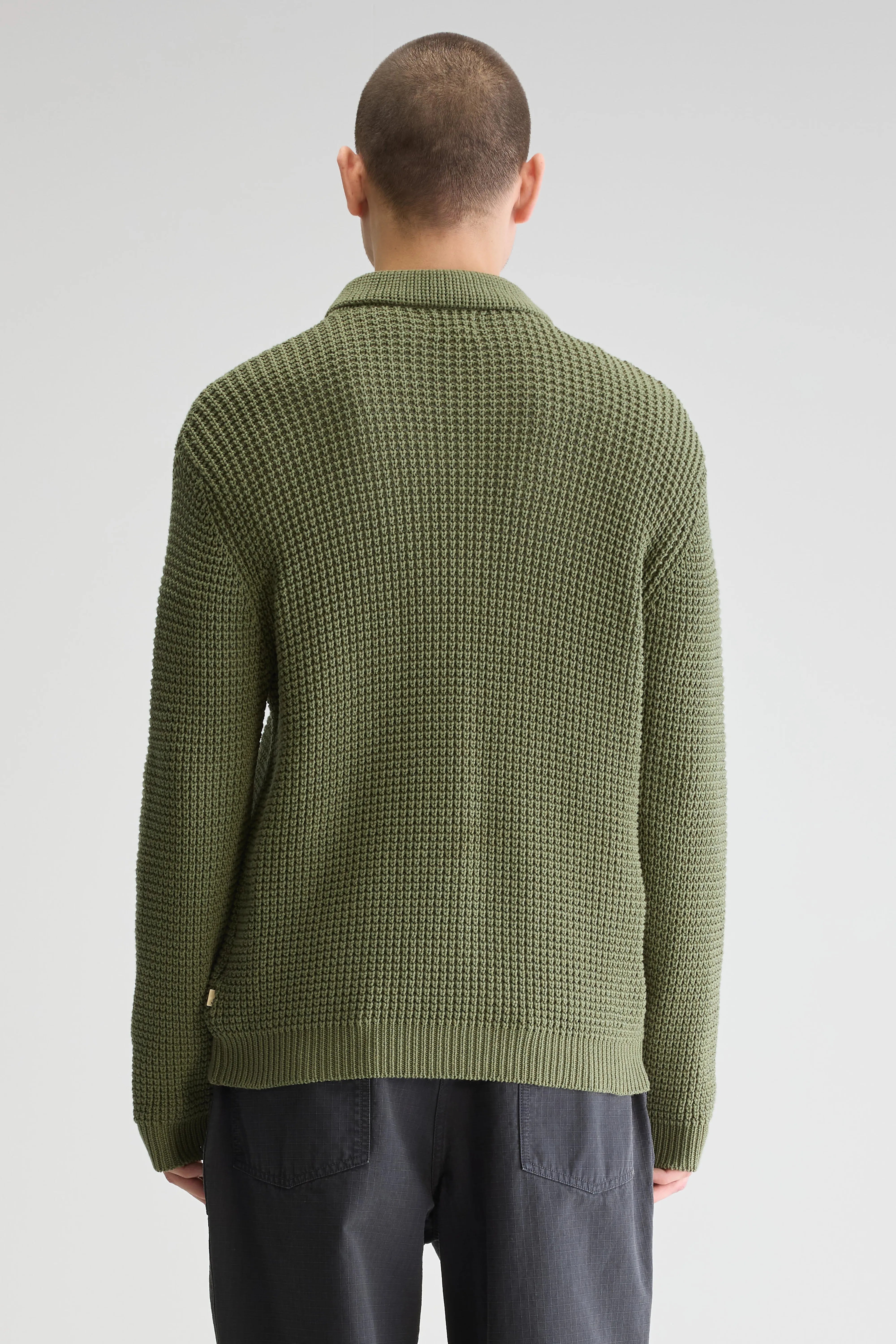 Graip Relaxed Cardigan - Kaki For Men | Bellerose