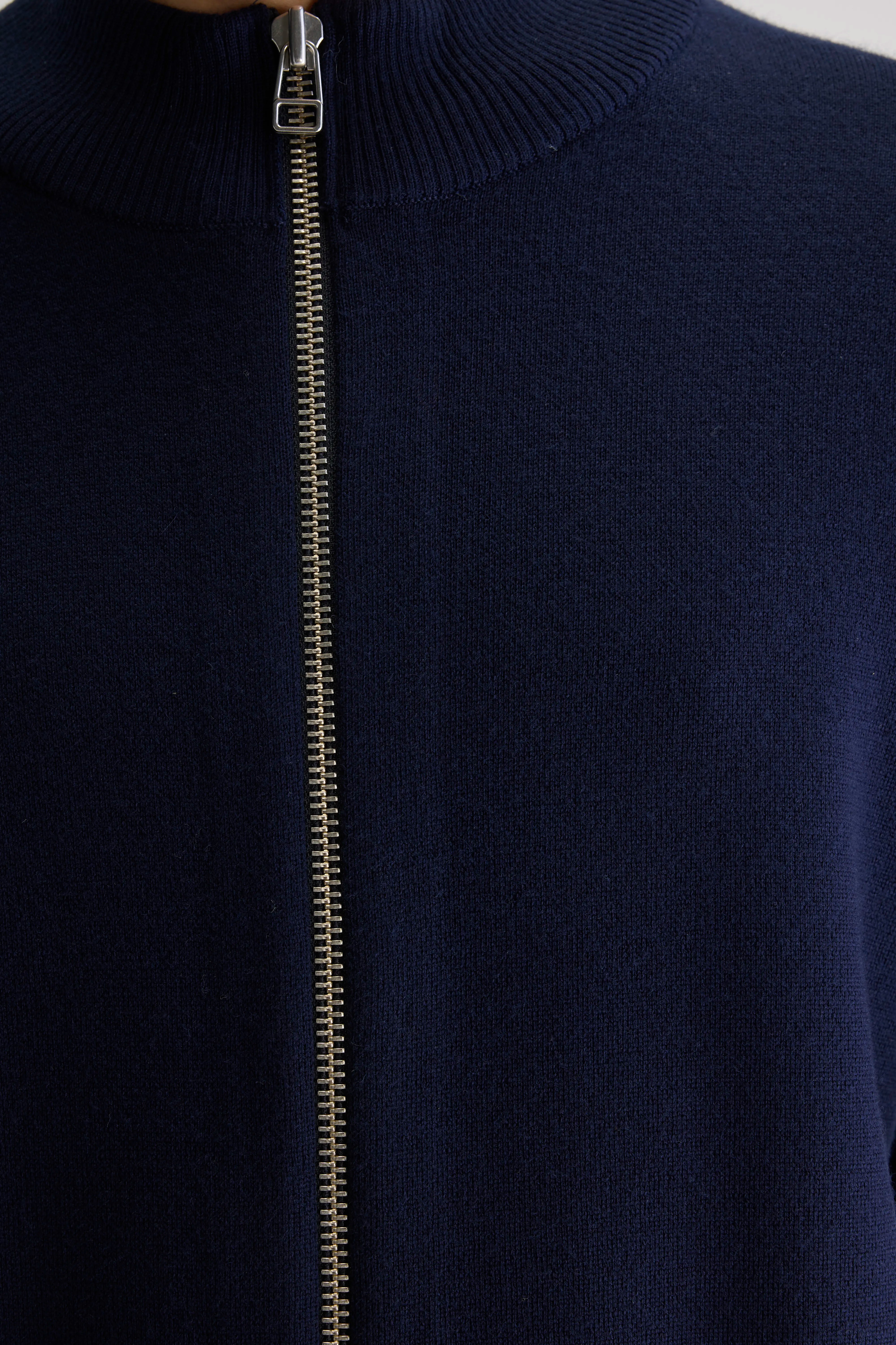 Dillat zip-up cardigan (251 / M / NAVY)