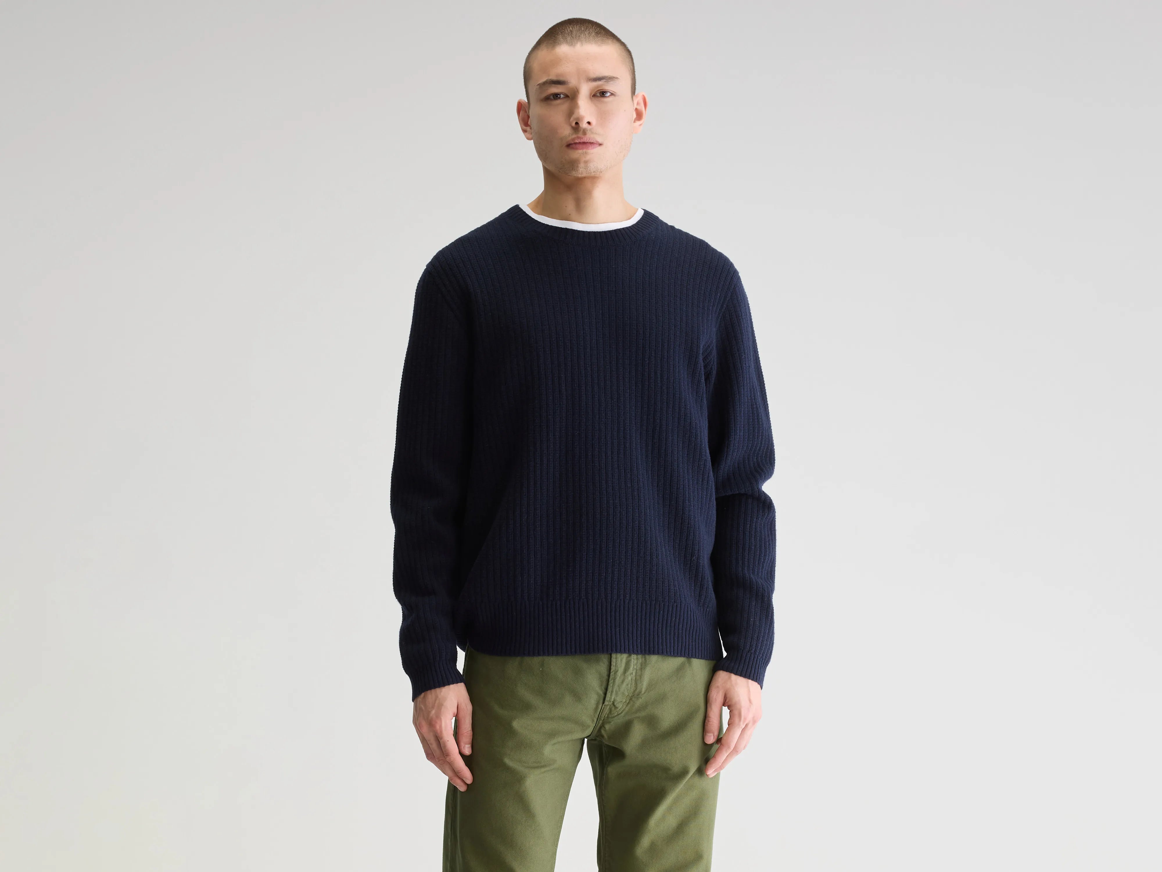 Geivy crewneck sweater (251 / M / NAVY)