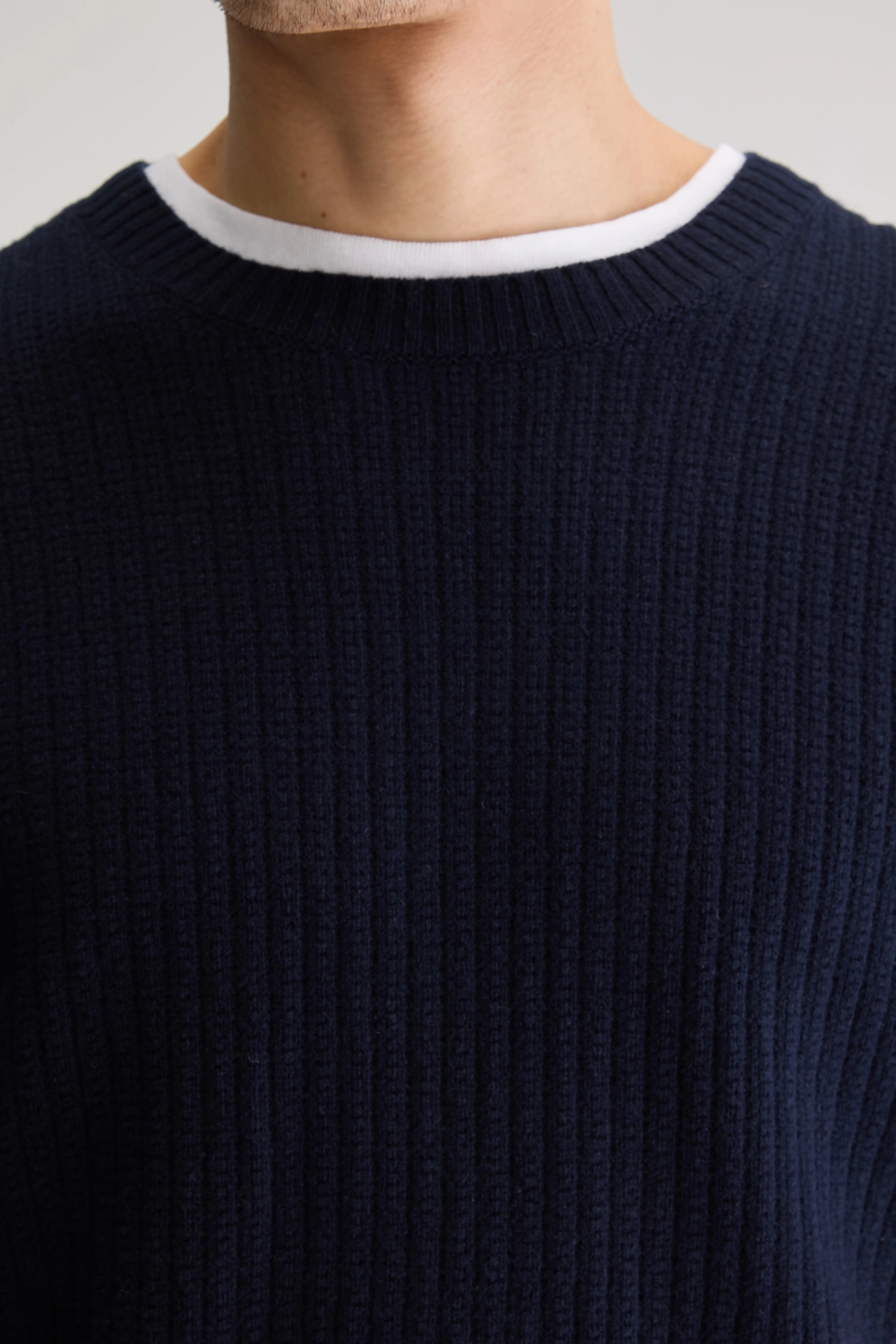 Pull Col Rond Geivy - Navy Pour Homme | Bellerose