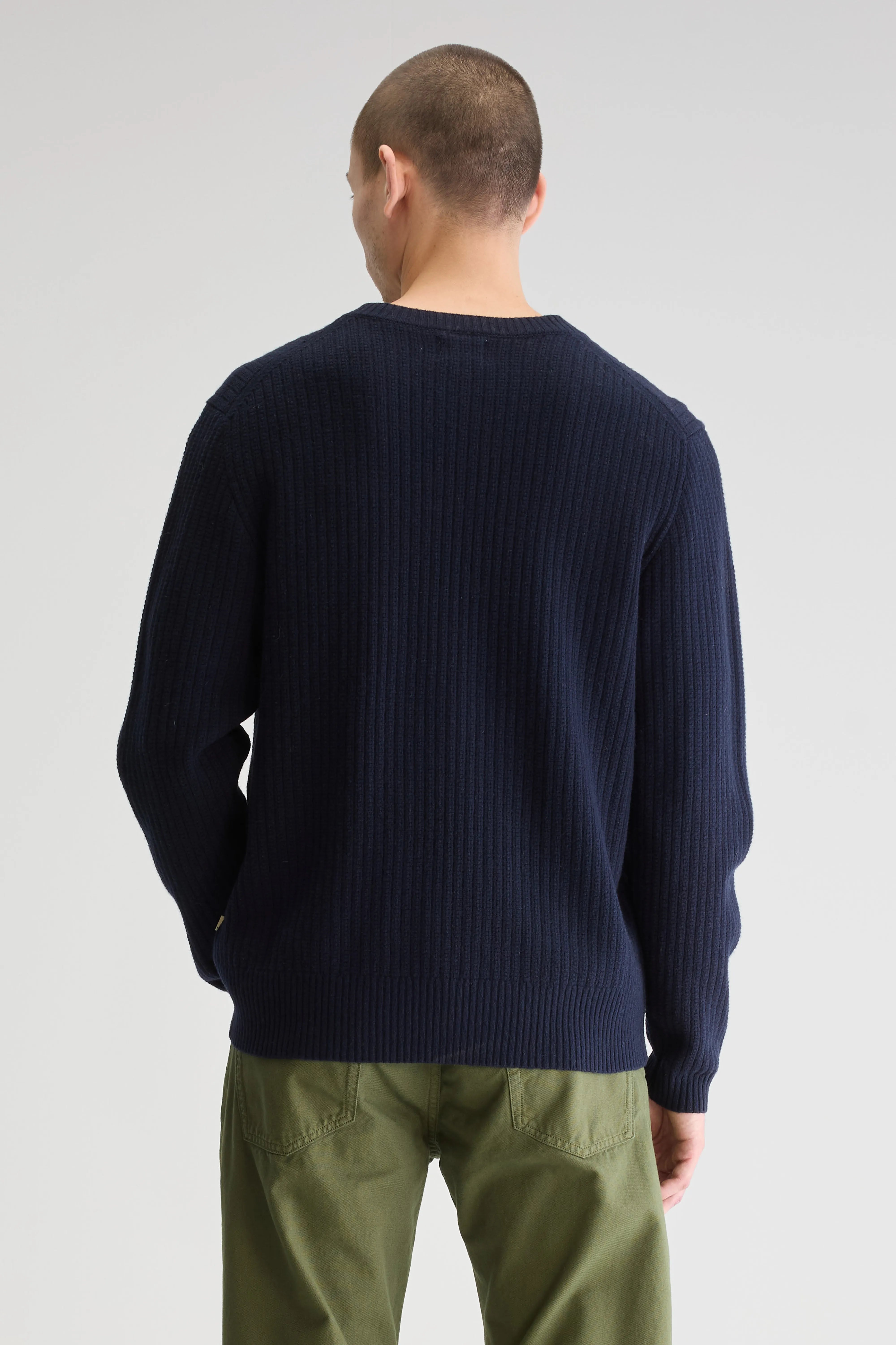 Pull Col Rond Geivy - Navy Pour Homme | Bellerose