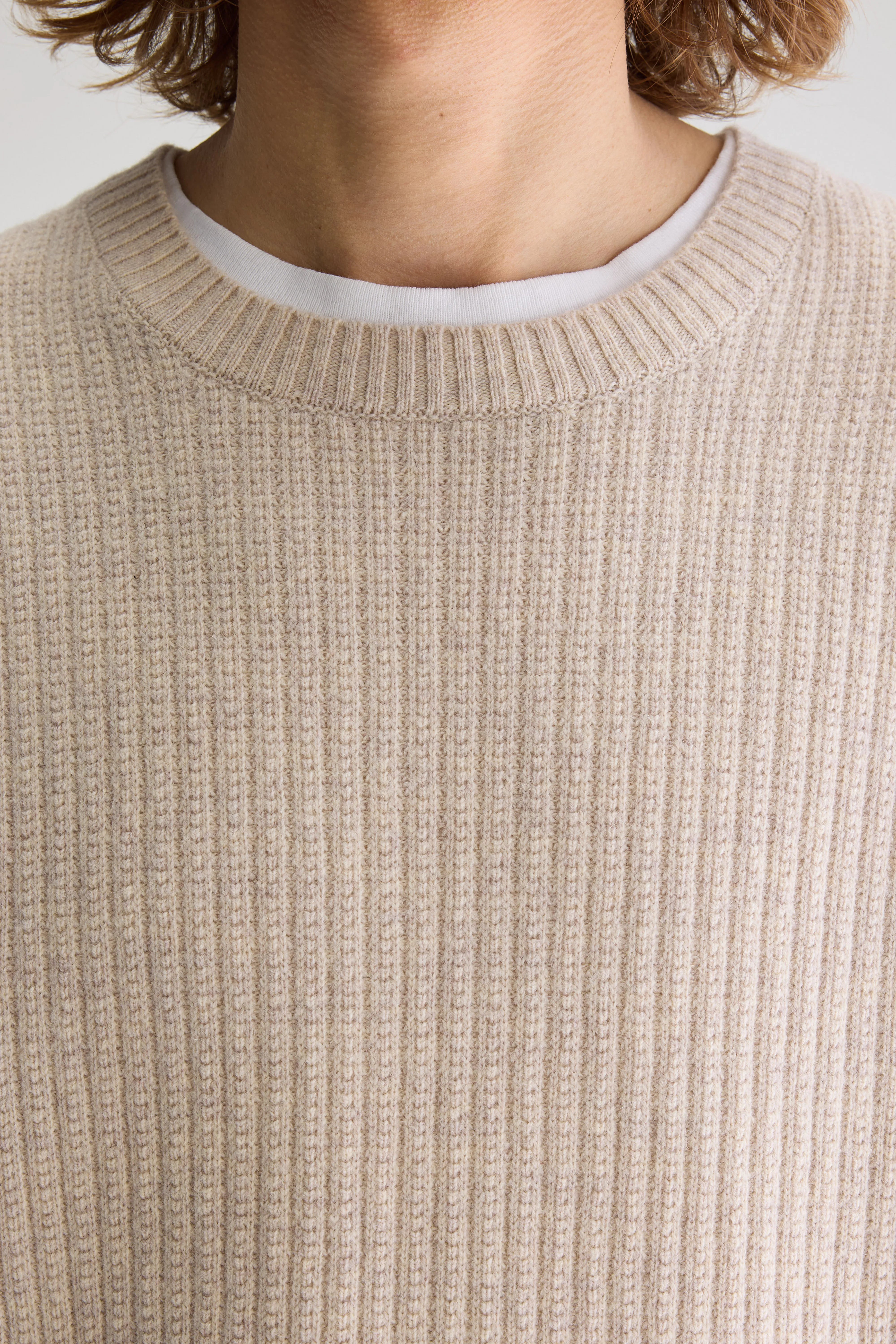 Geivy Crewneck Sweater - Light grey For Men | Bellerose