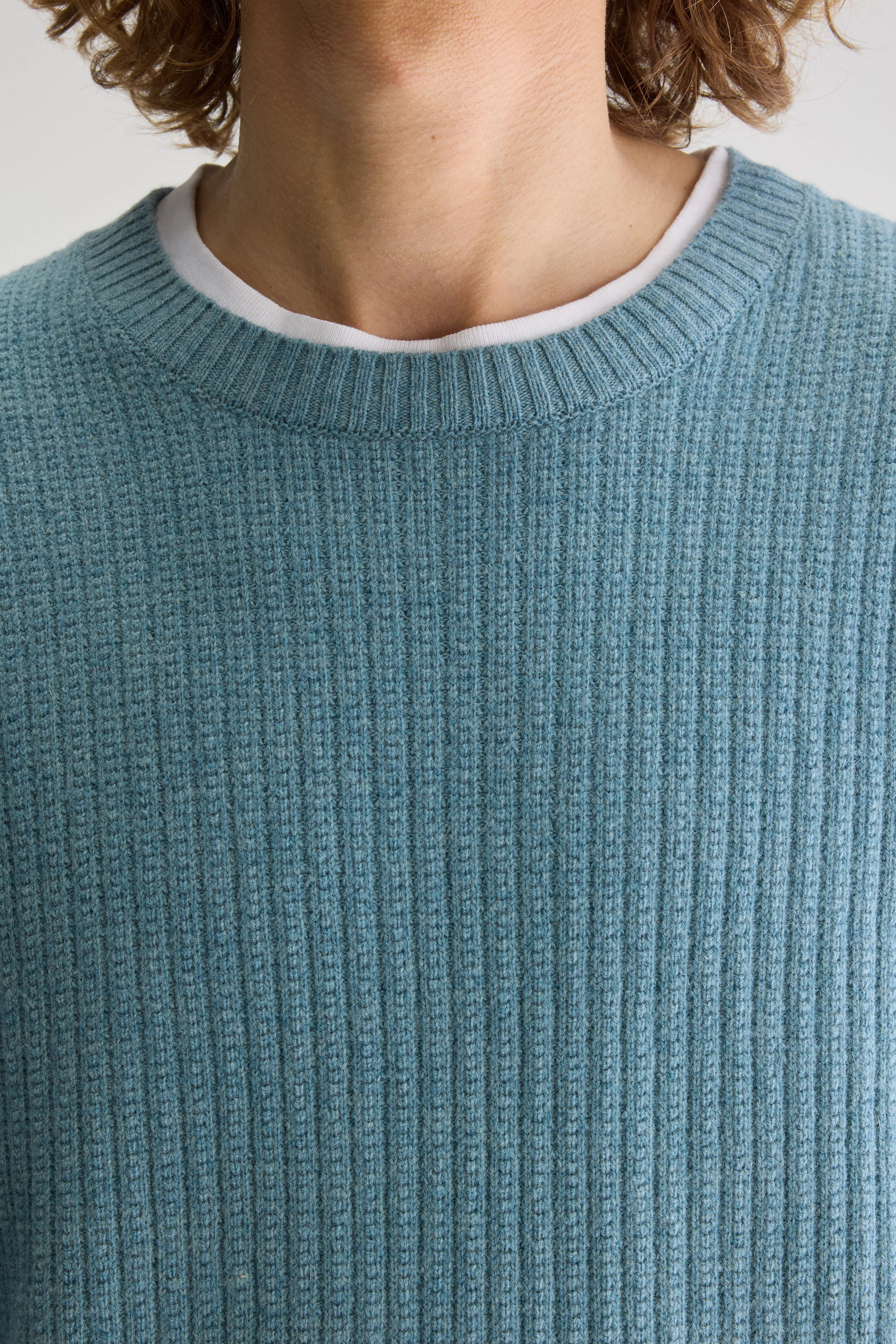 Geivy Crewneck Sweater - Blue eyes For Men | Bellerose