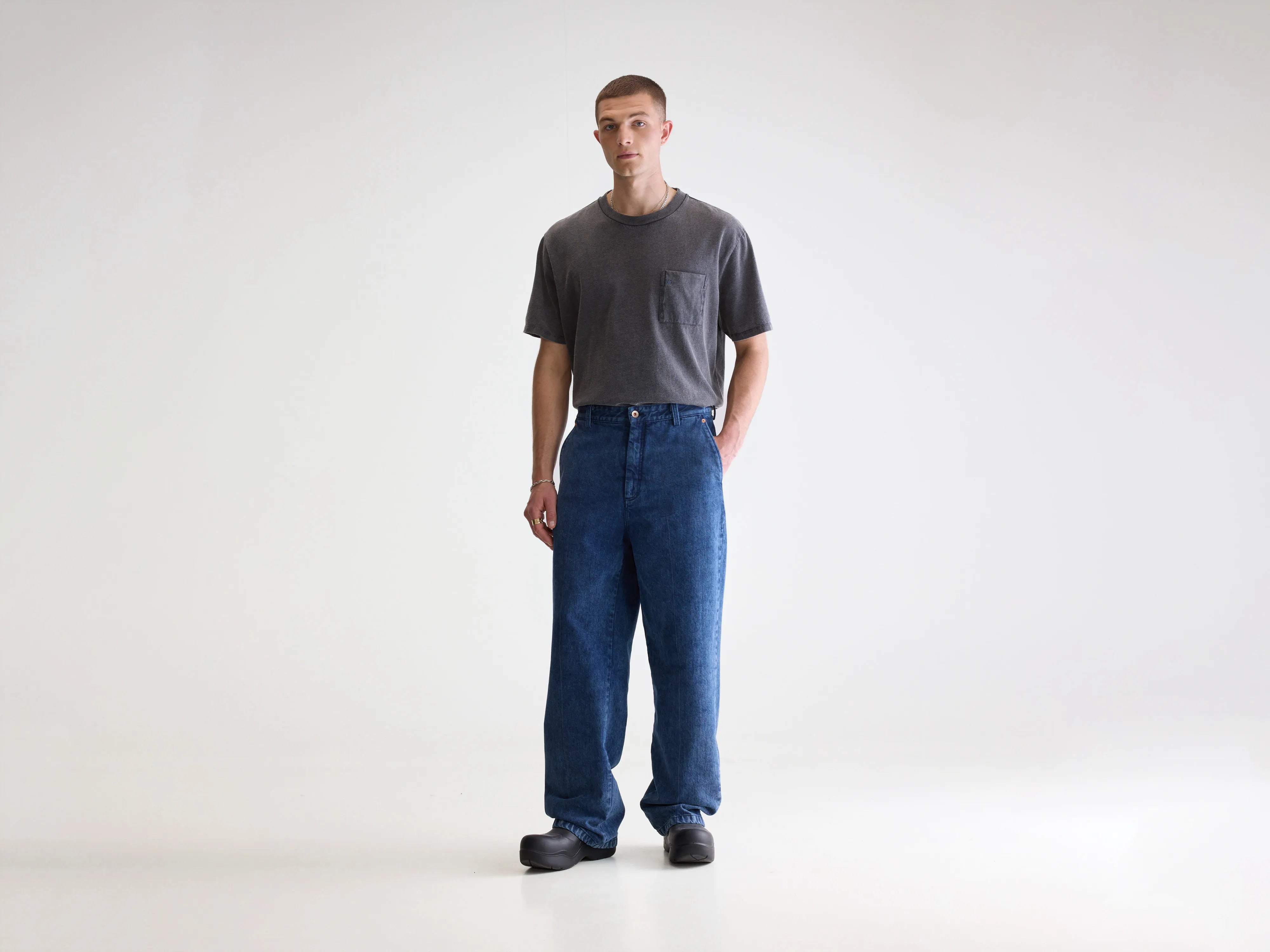 Pole relaxte jeans (252 / M / BLUE SNOW)