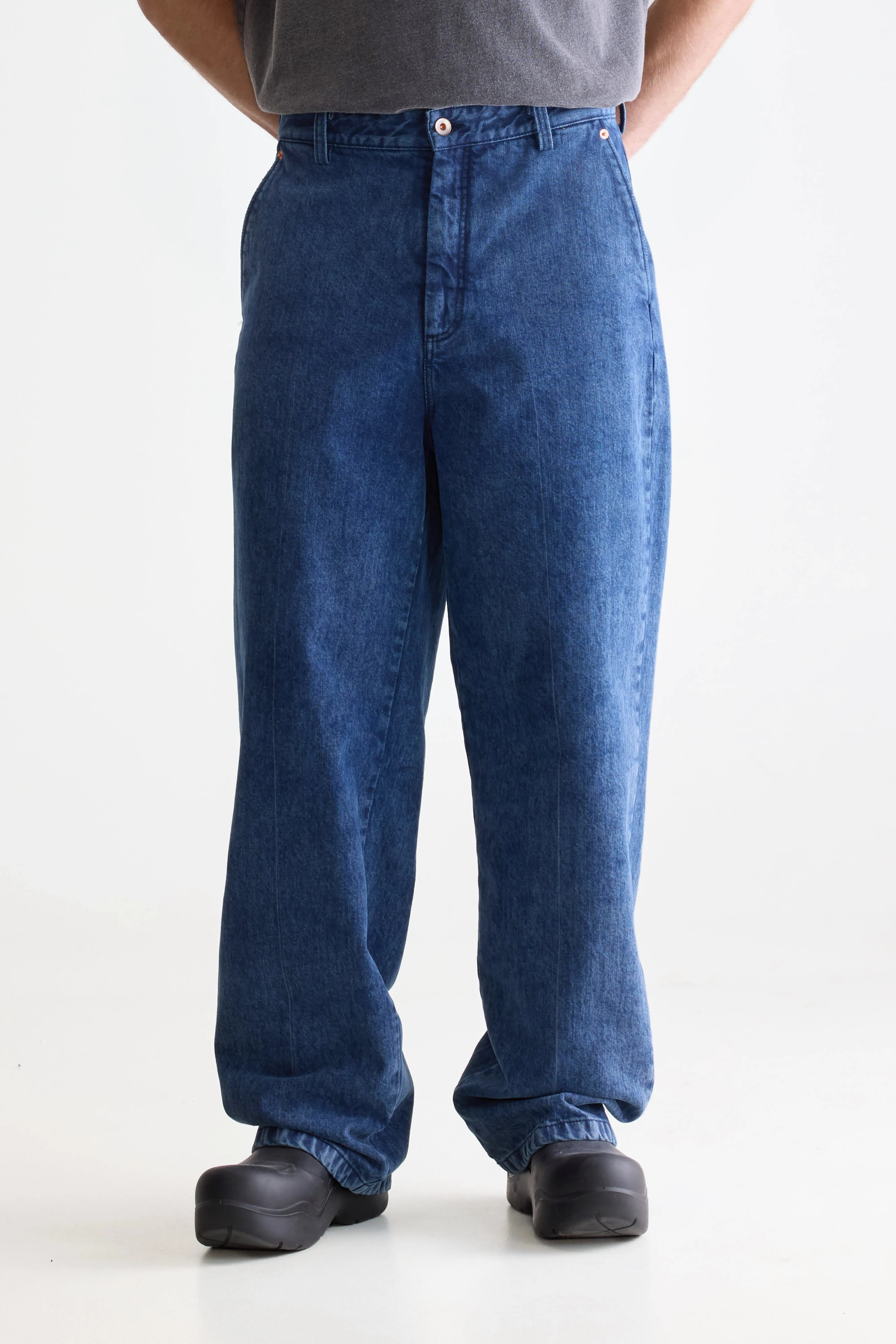 Pole Relaxed Trousers - Blue snow For Men | Bellerose