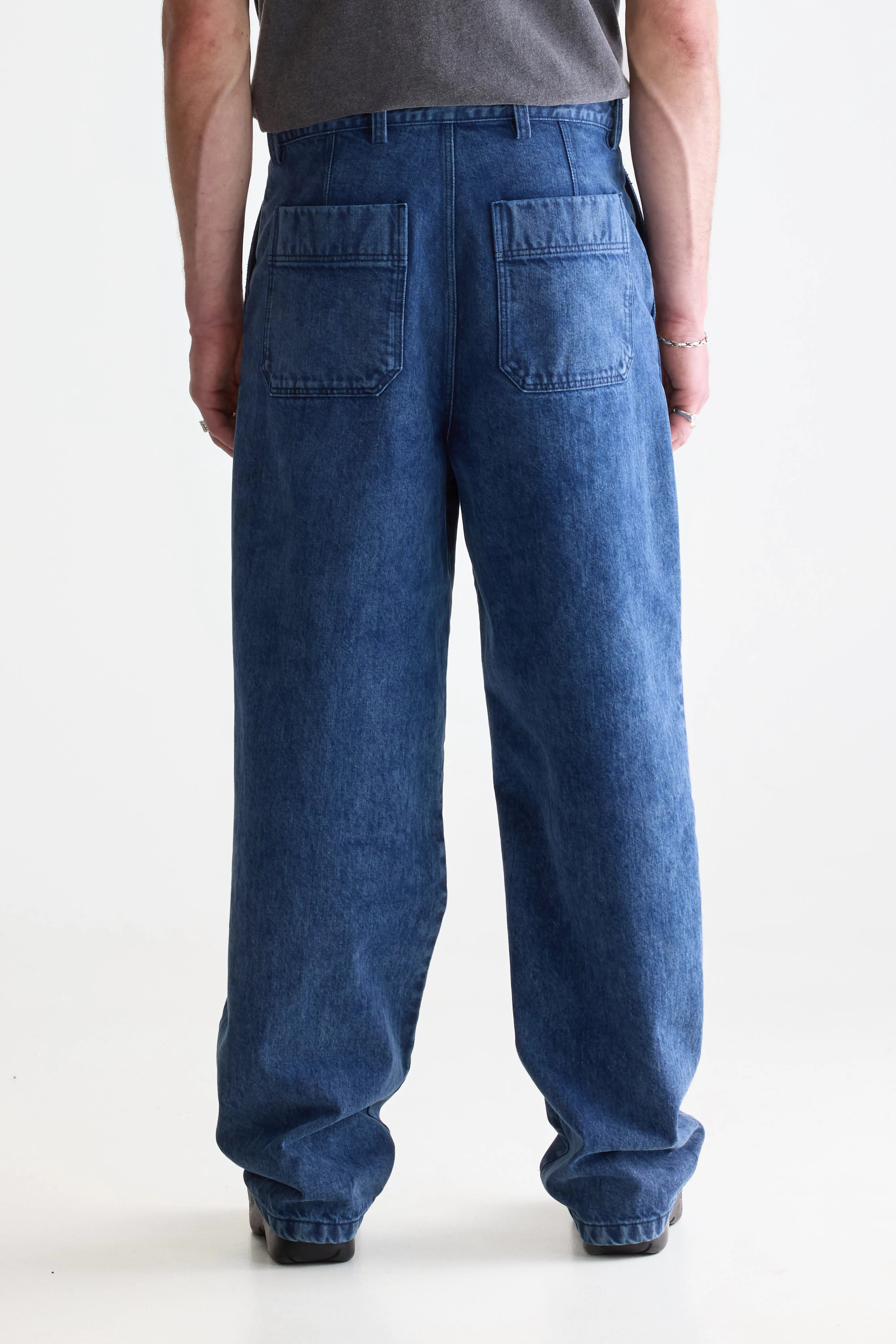 Pole Relaxed Trousers - Blue snow For Men | Bellerose