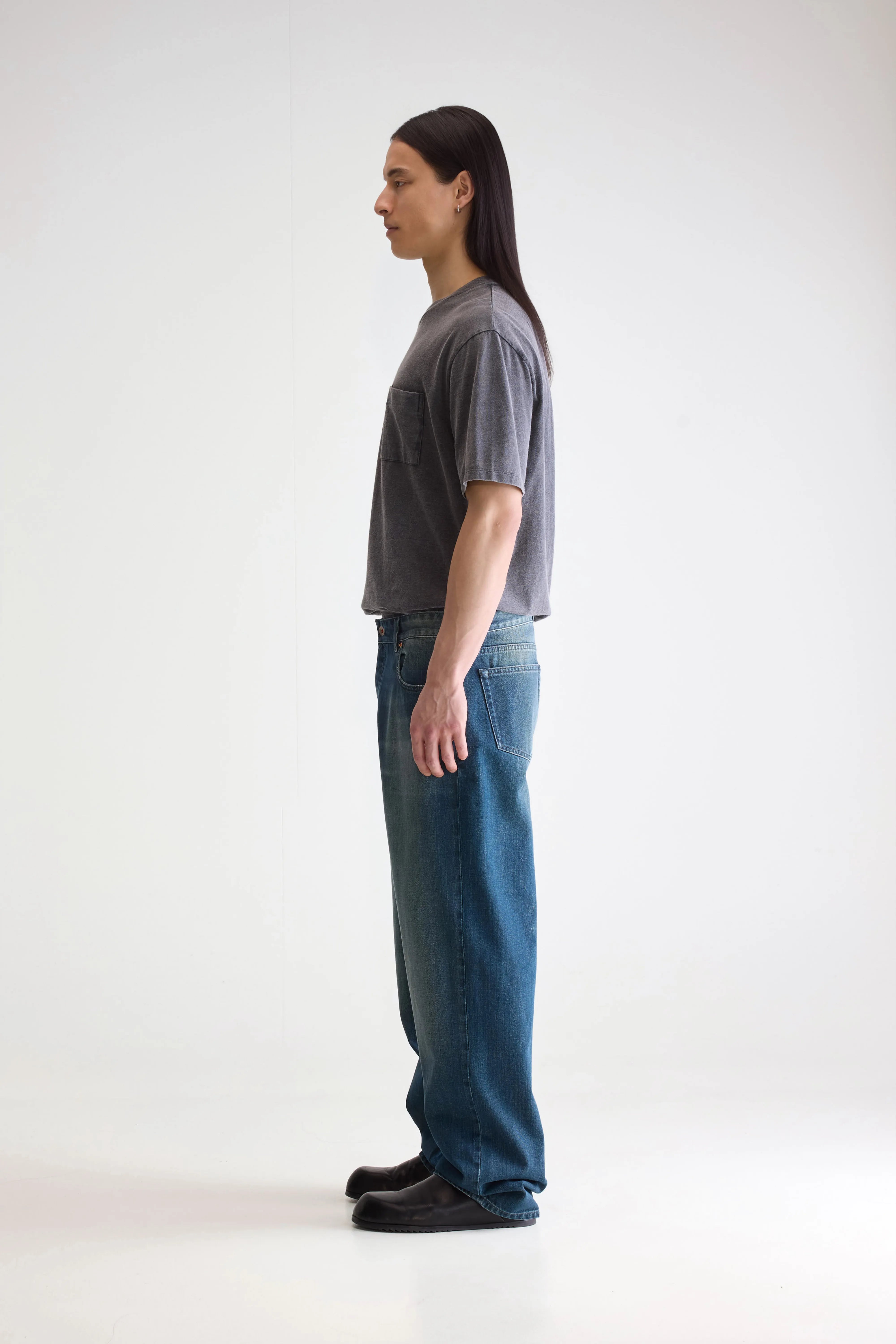 Denim N. 08 Straight Jeans - Used petrol For Men | Bellerose