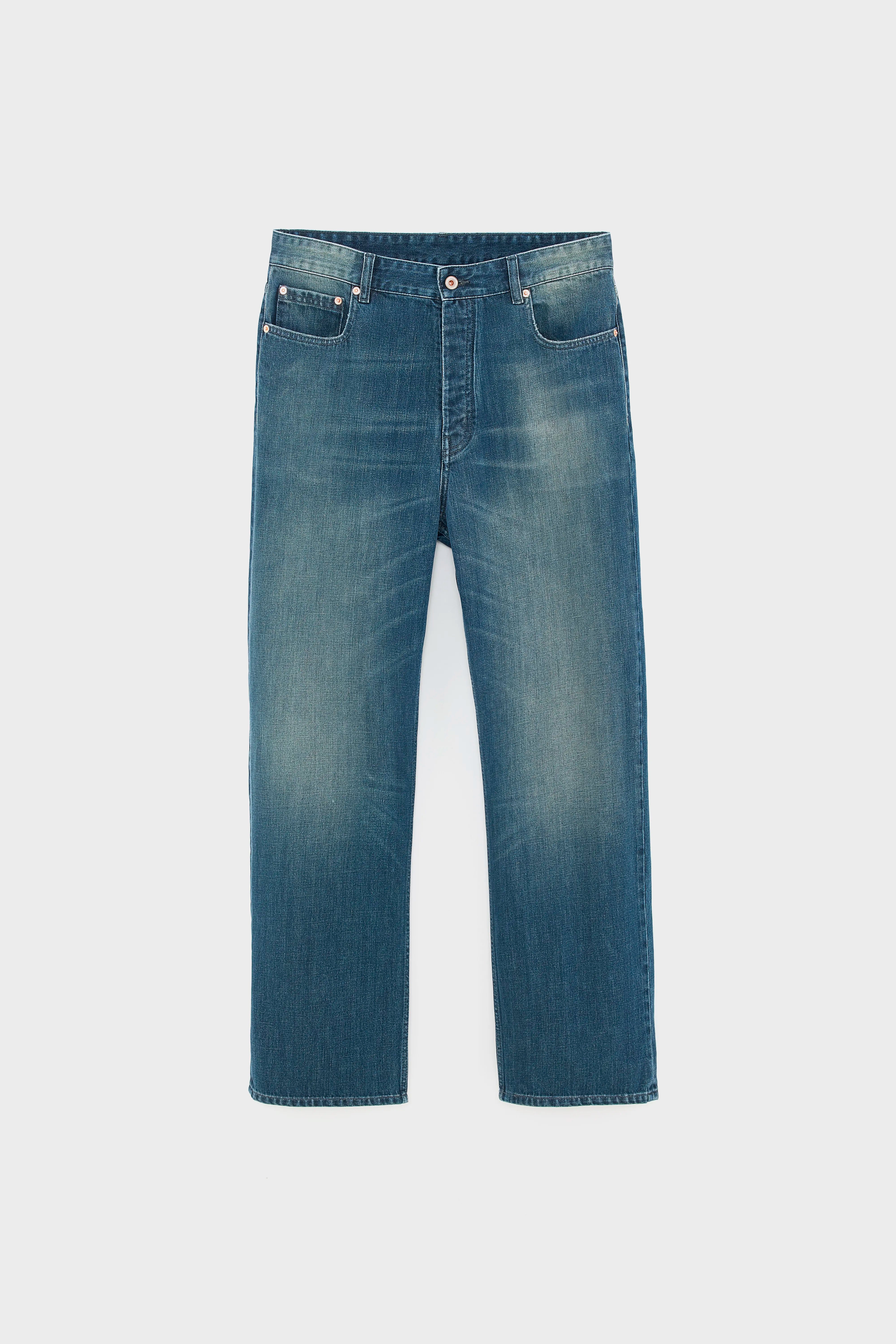 Denim N. 08 Jean droit (252 / M / USED PETROL)
