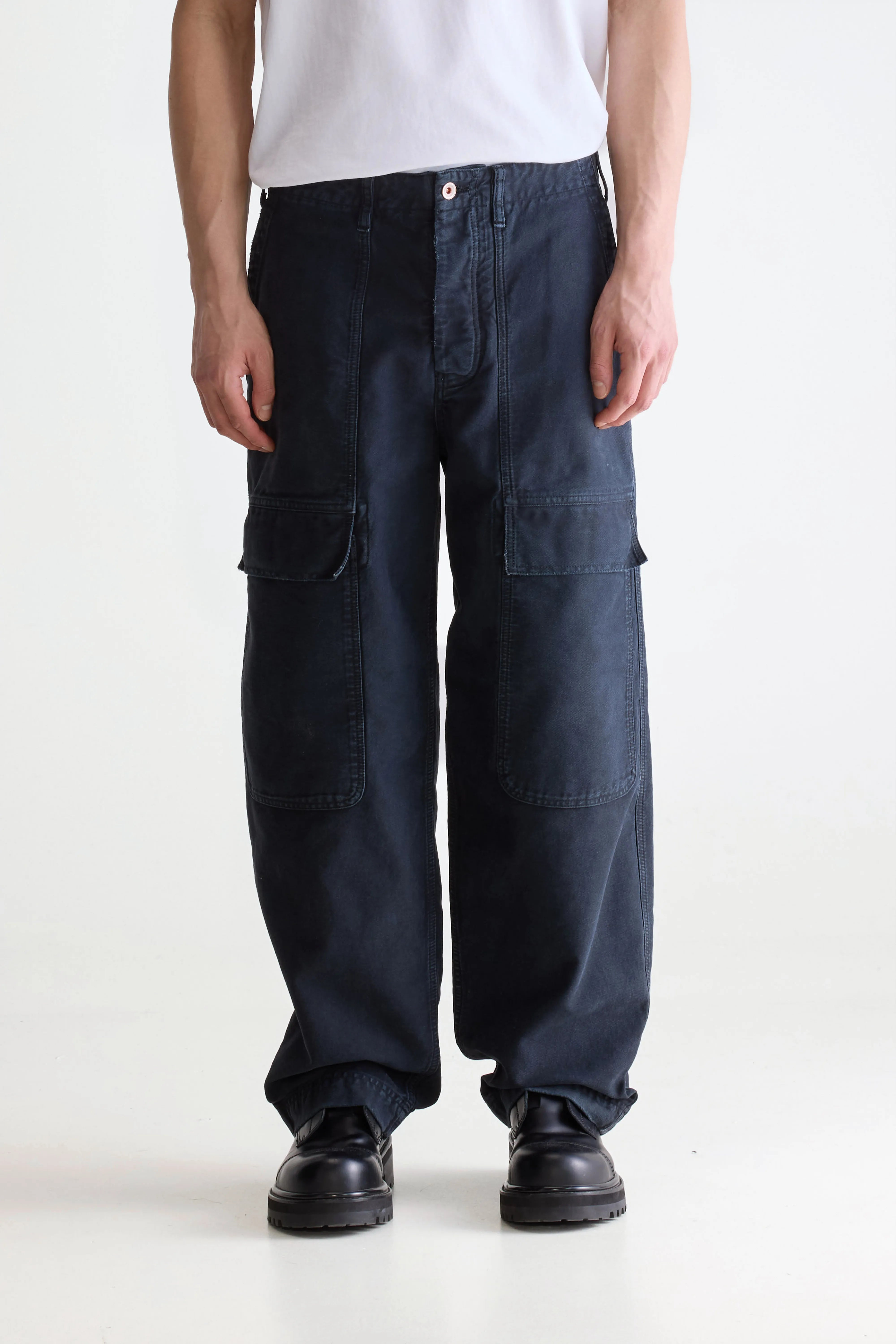 Pantalon Cargo Pango - Charcoal Pour Homme | Bellerose