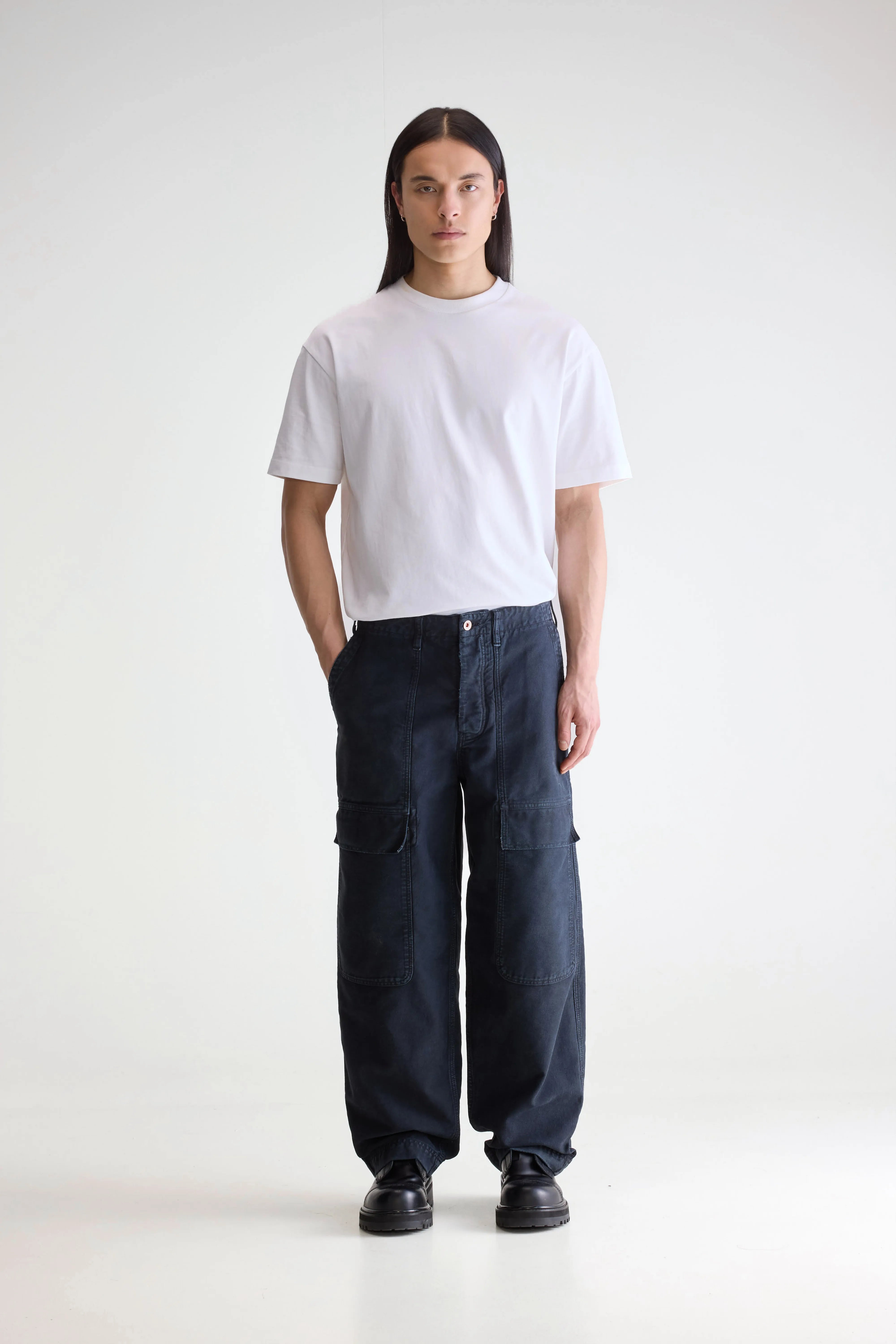 Pantalon Cargo Pango - Charcoal Pour Homme | Bellerose